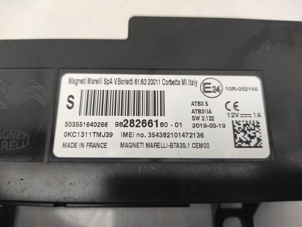 Module Bluetooth PEUGEOT 308 SW II Van (LC_) Imagem-3