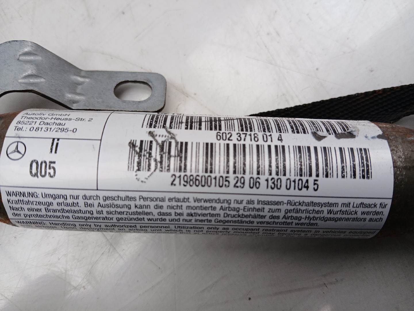 Left Curtain Airbag MERCEDES-BENZ CLS (C219) Imagem-3