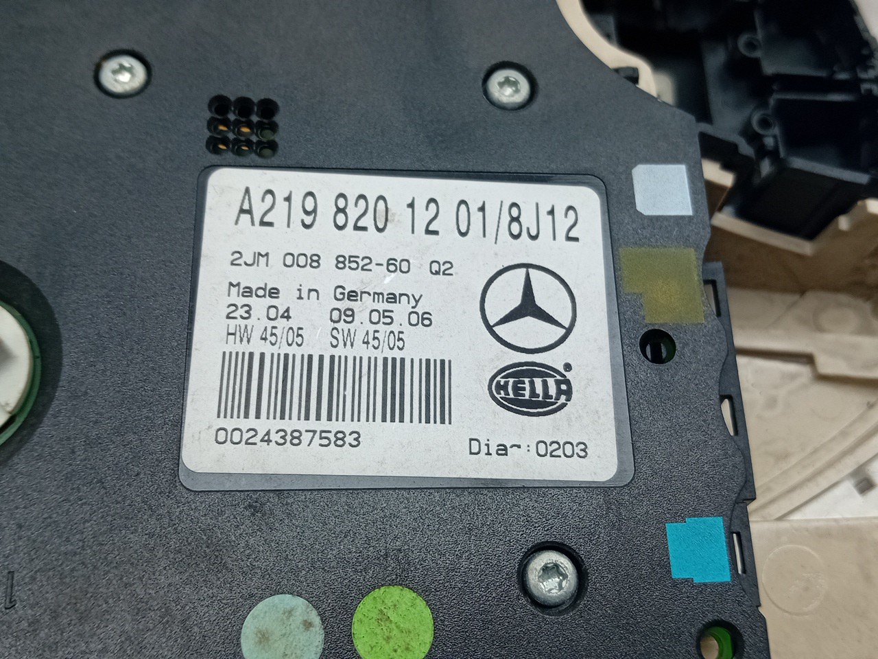 Plafonier frente MERCEDES-BENZ CLS (C219) Imagem-3