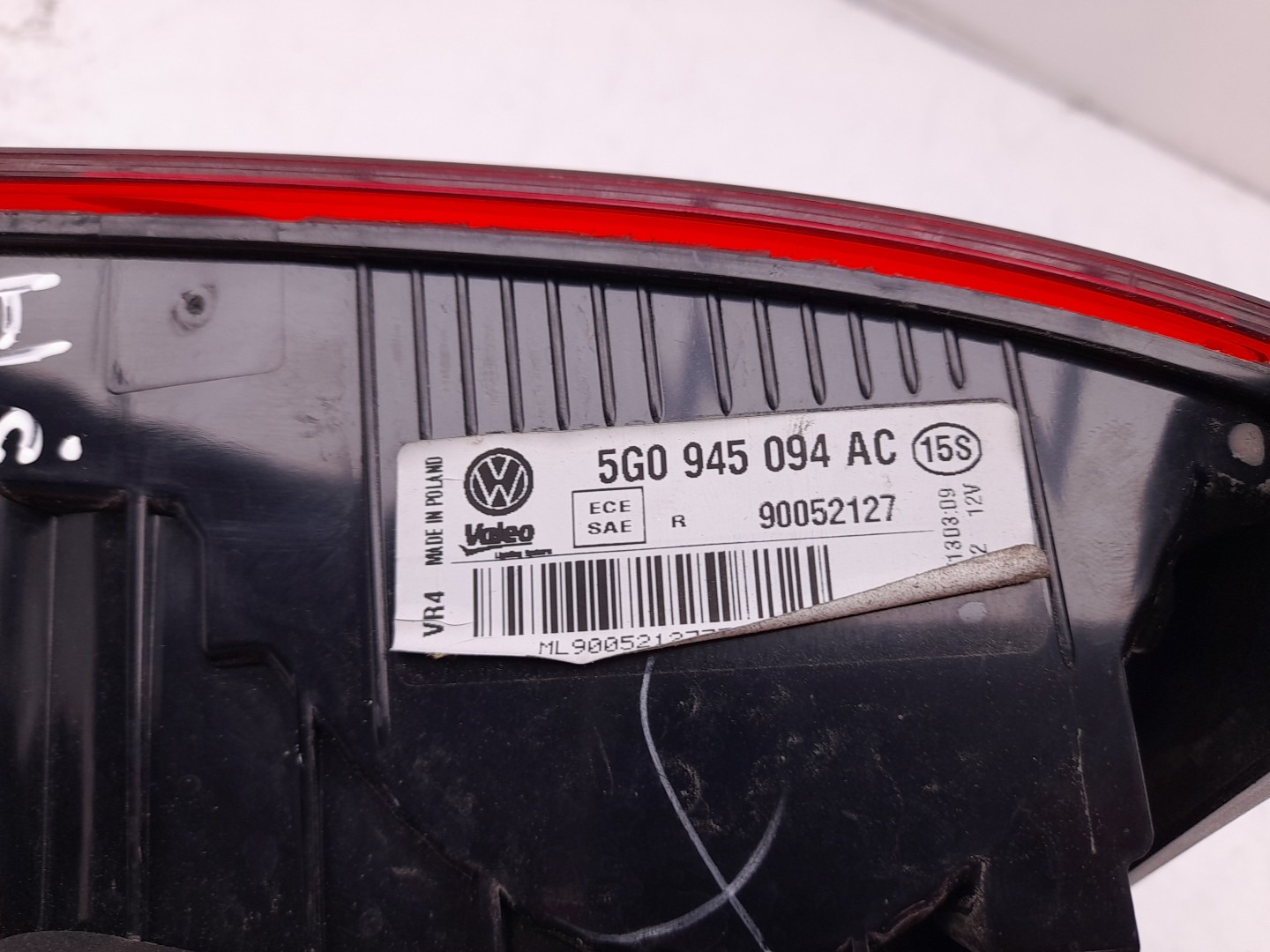 Feu de coffre Droite VOLKSWAGEN Golf VII (5G1, BQ1, BE1, BE2) Imagem-2