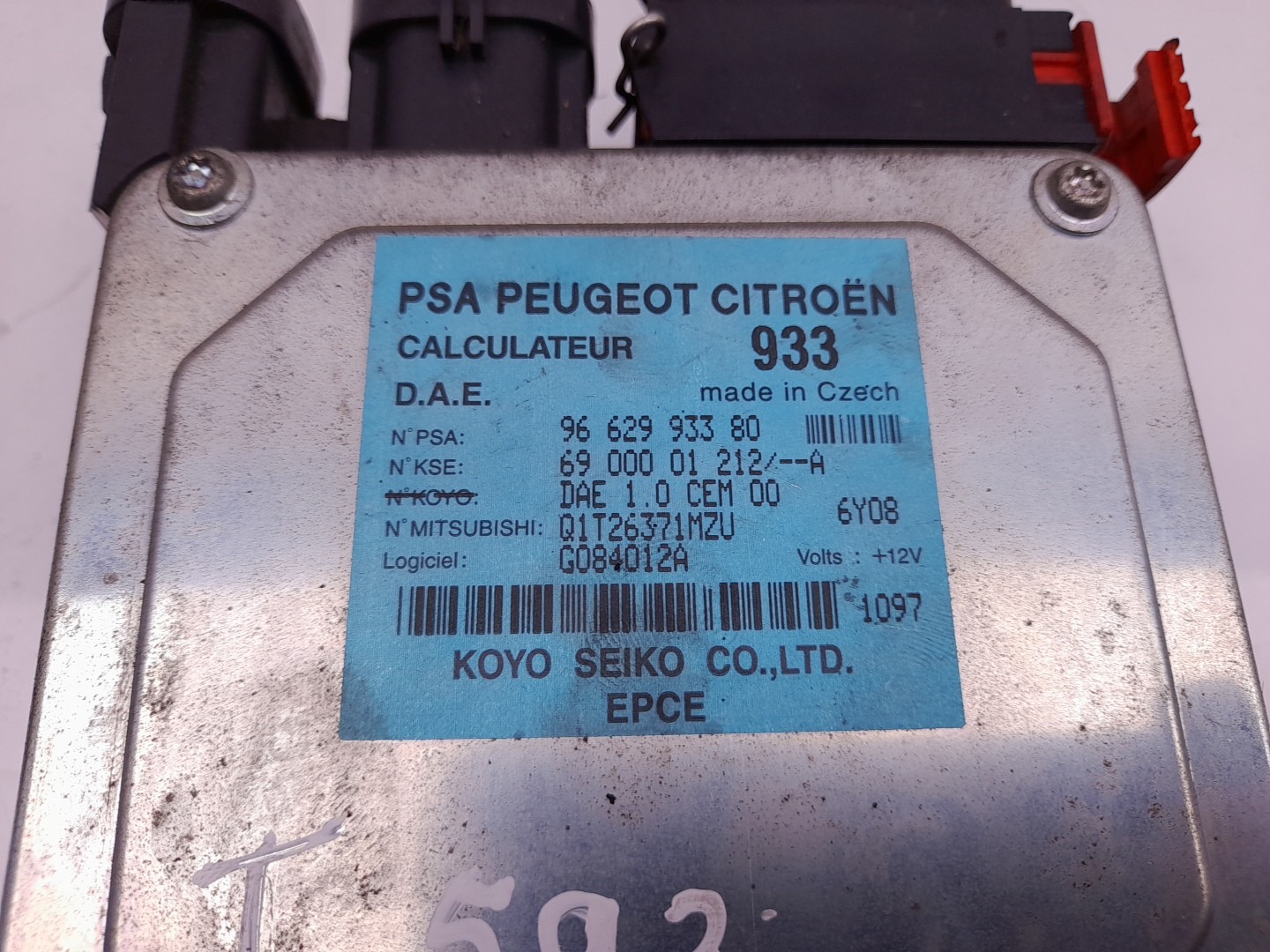 Steering Control Unit Module CITROËN C2 (JM_) Imagem-2