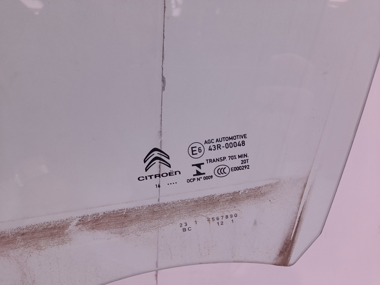 Left front door glass CITROËN C3 III (SX) Imagem-1