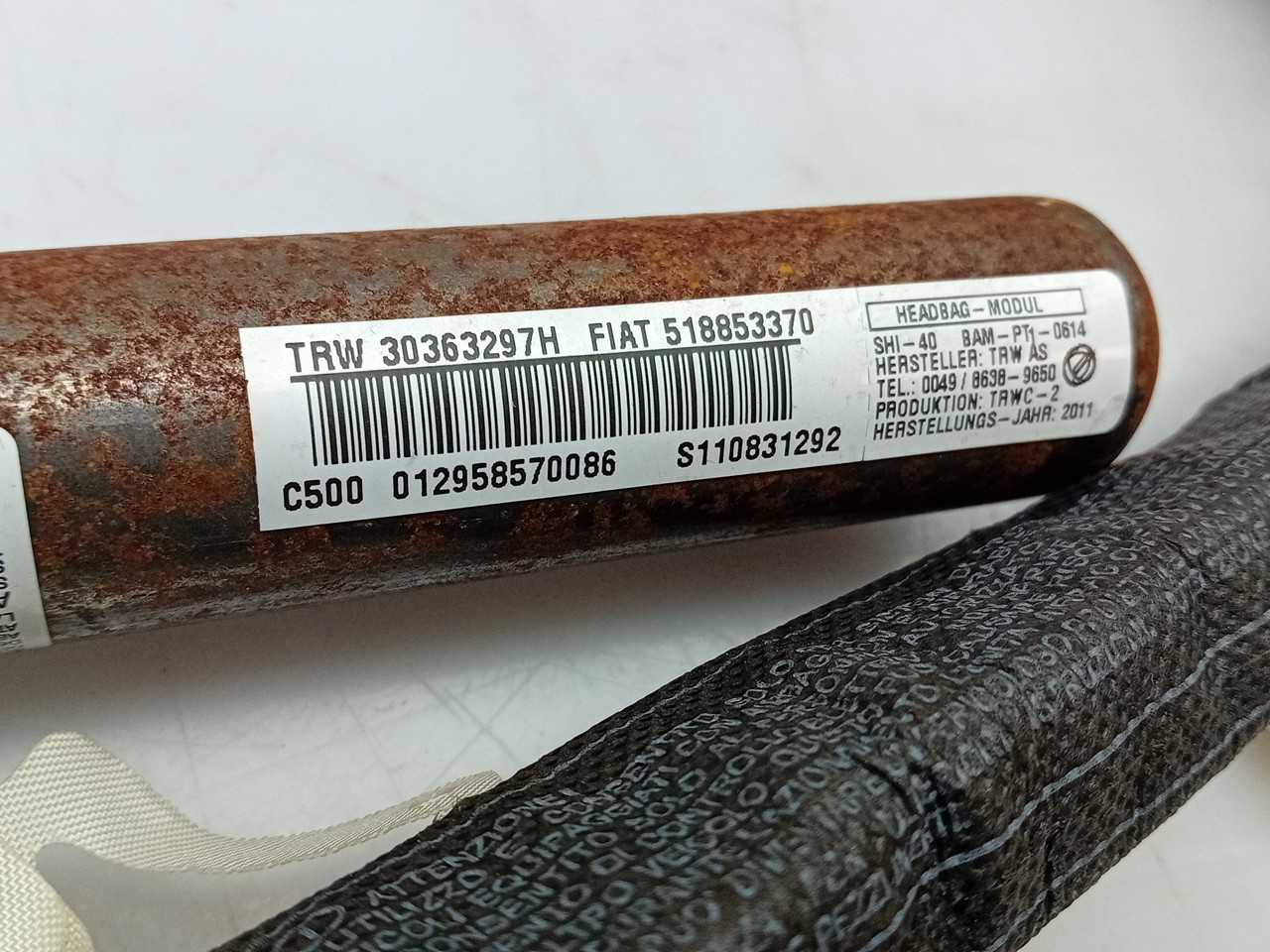Right Curtain Airbag FIAT Punto Evo (199_) Imagem-2