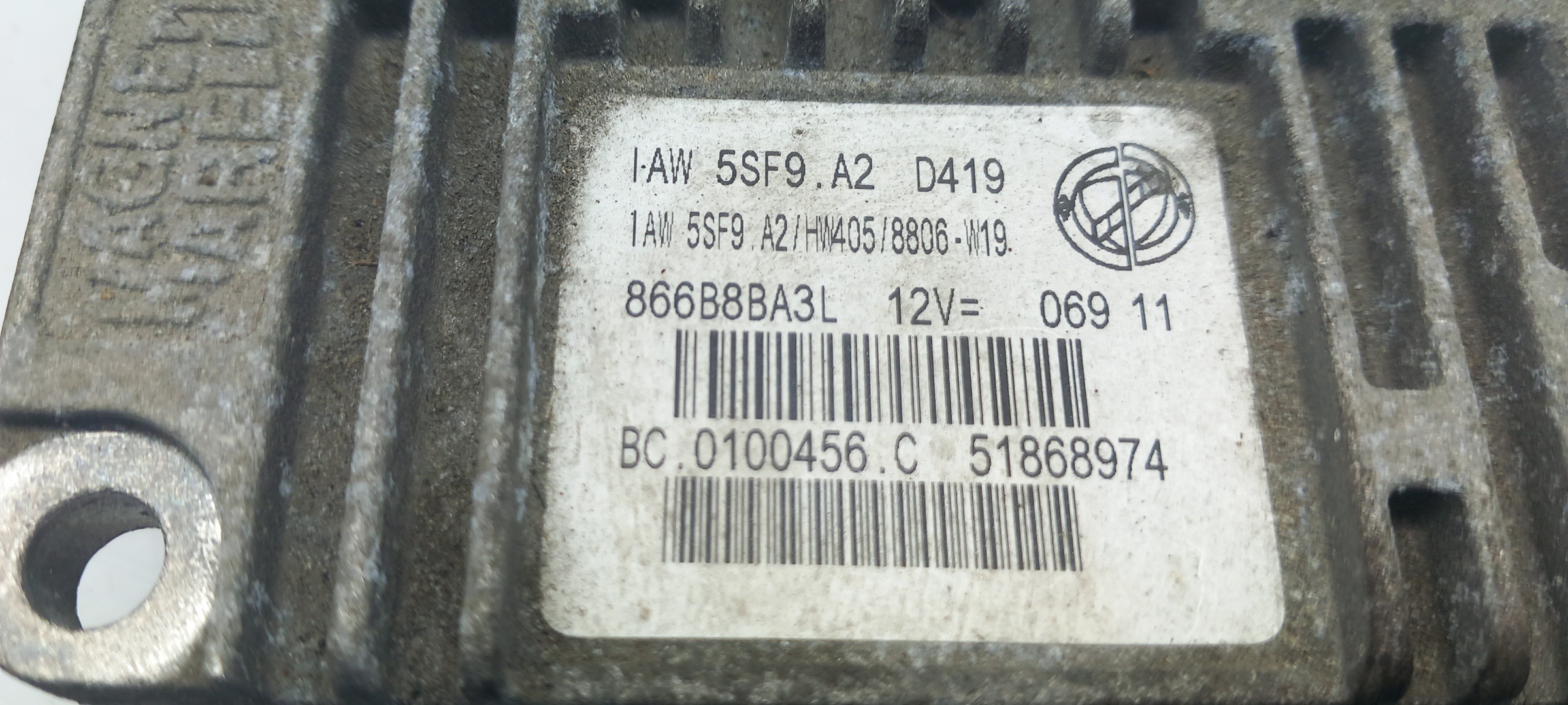 Calculateur /  Unité de contrôle moteur FIAT Punto Evo (199_) Imagem-3