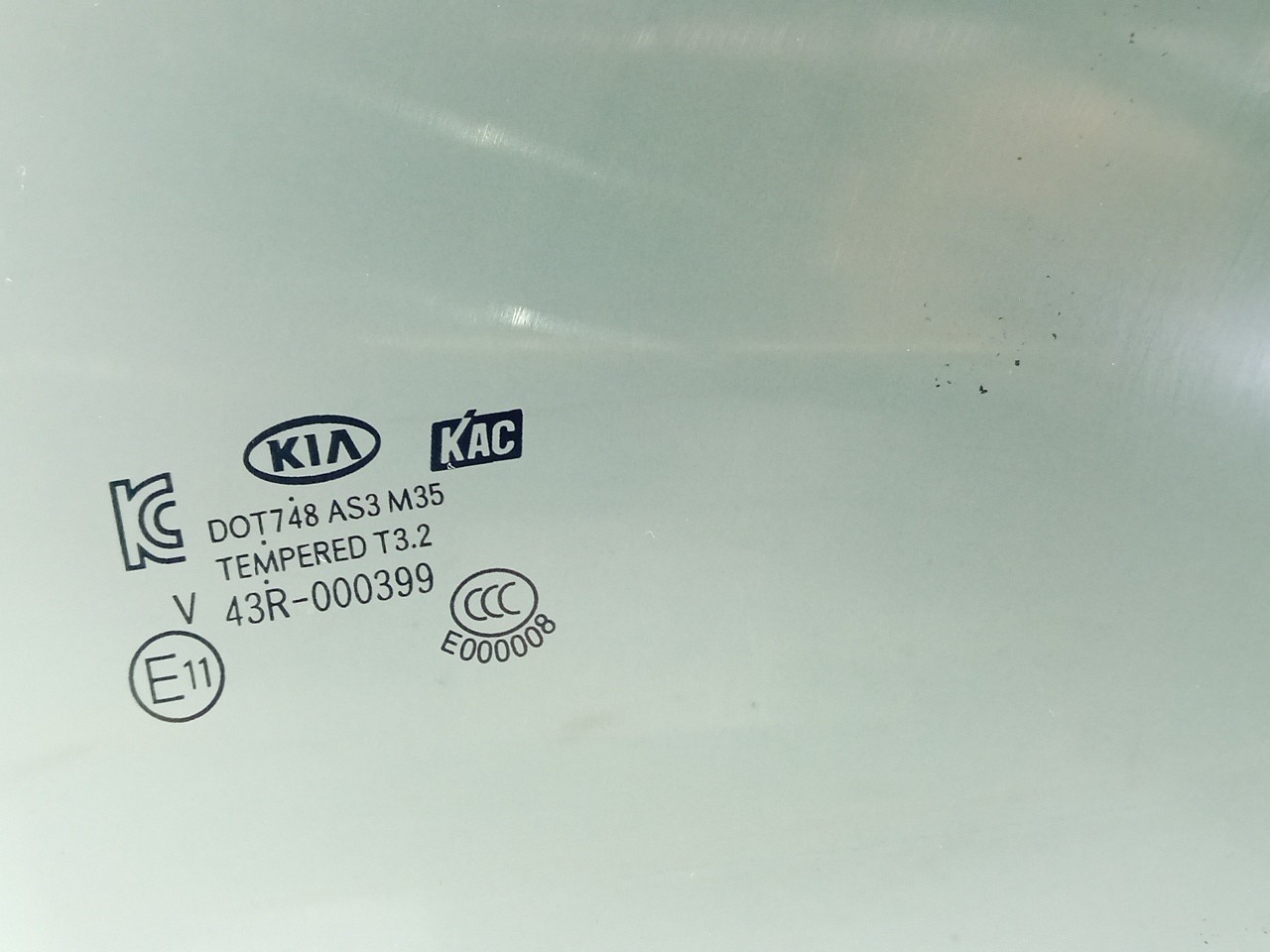 Right rear door glass KIA Rio III (UB) Imagem-3