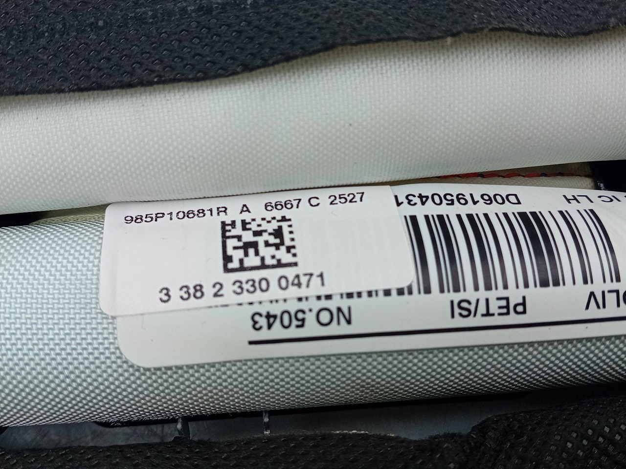 Left Curtain Airbag RENAULT Scénic III (JZ0/1_) Imagem-2