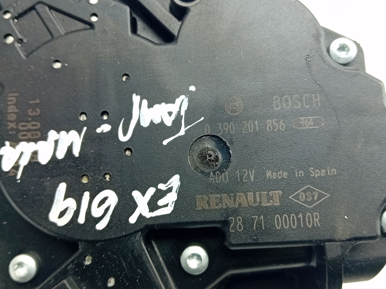 Rear Wiper Motor RENAULT Scénic III (JZ0/1_) Imagem-3