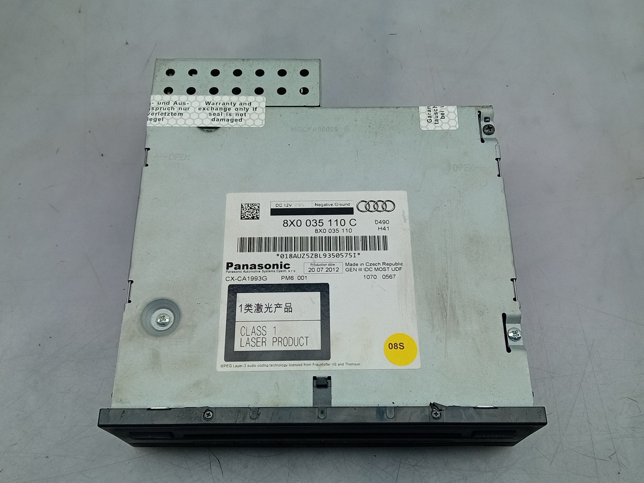 Caixa / leitor CDs AUDI A4 Avant (8K5, B8) Imagem-1