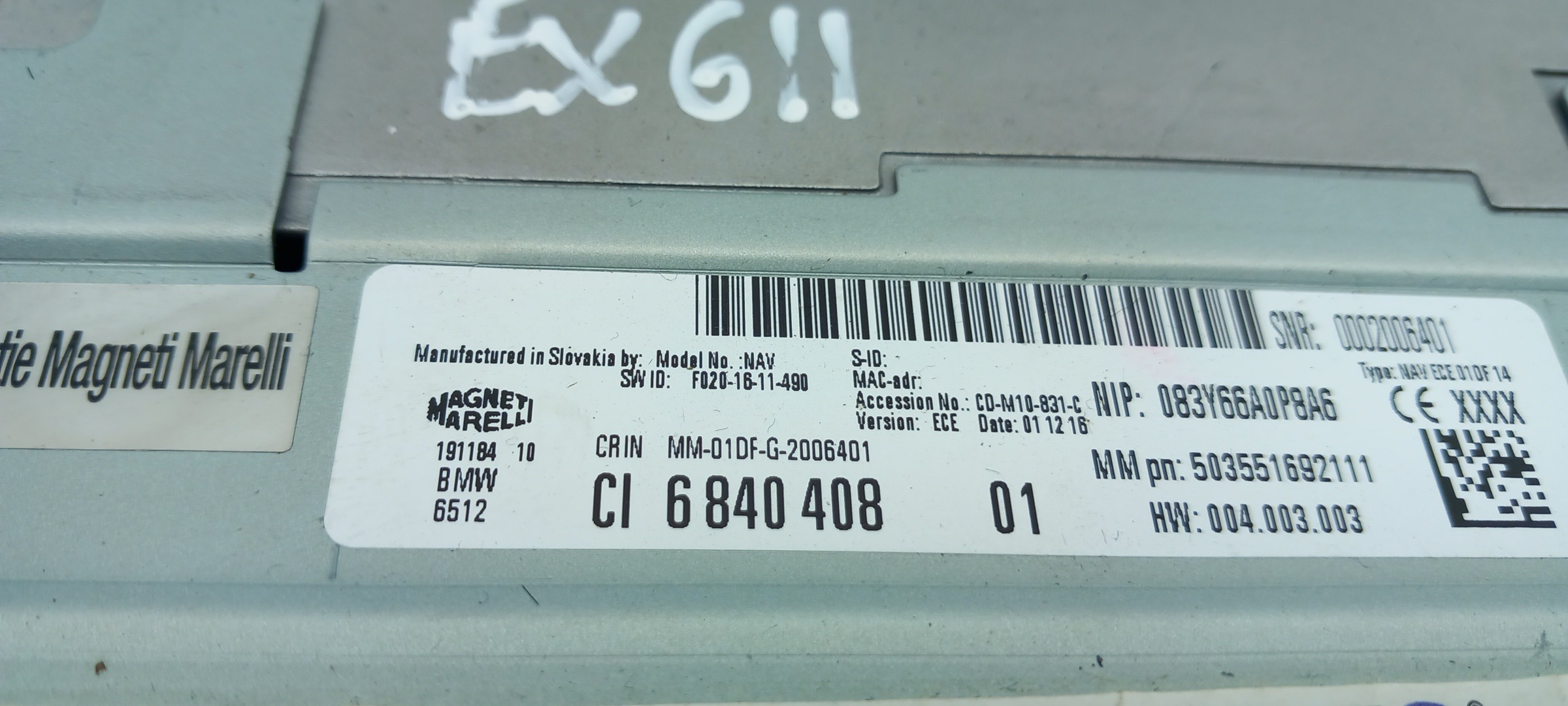 Radio / autorradio BMW 1 (F20) Imagem-1