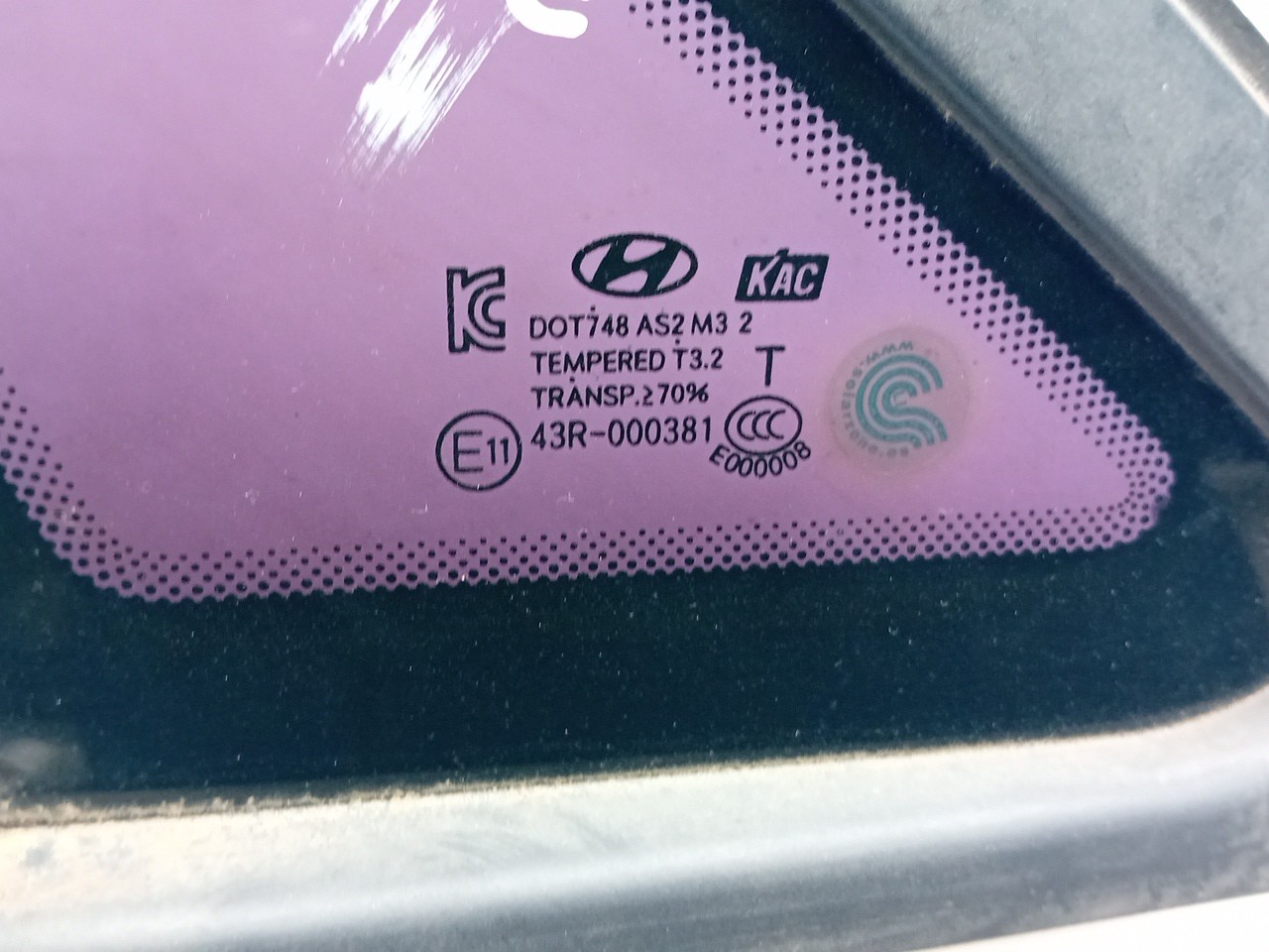 Left rear quarter glass HYUNDAI i30 (GD) Imagem-2