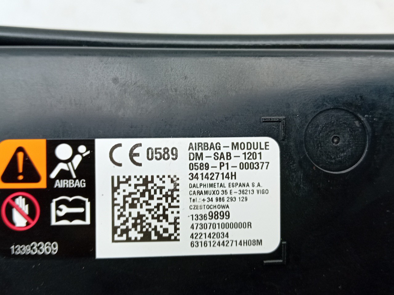 Airbag  Droite OPEL Astra K Imagem-3