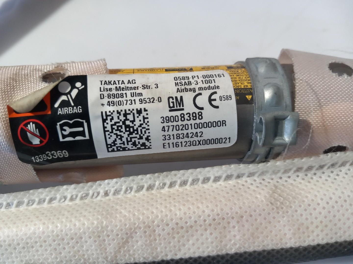Airbag Rideau Droite OPEL Astra K Imagem-2