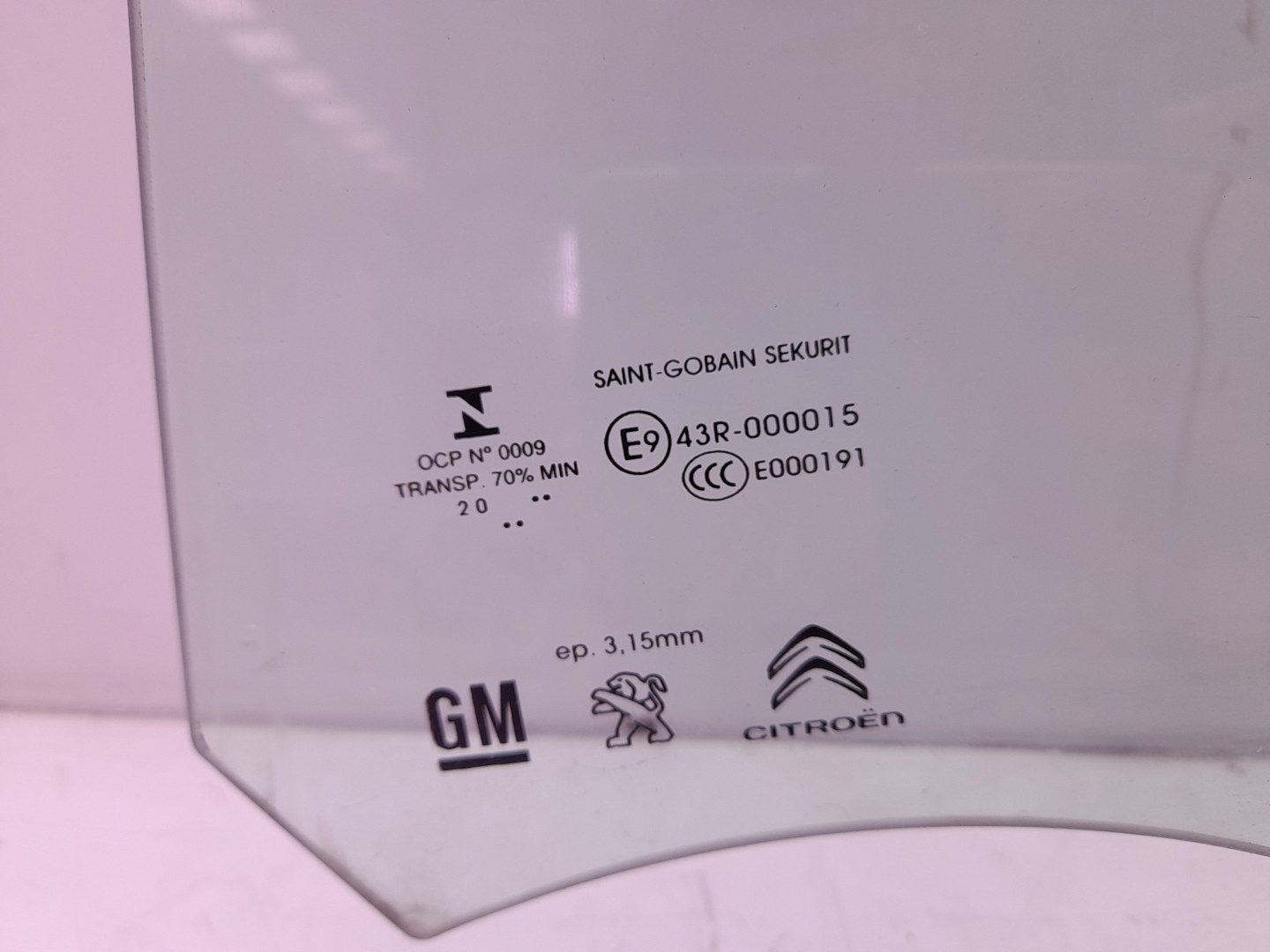Vitre porte avant gauche PEUGEOT Partner (K9) Imagem-1