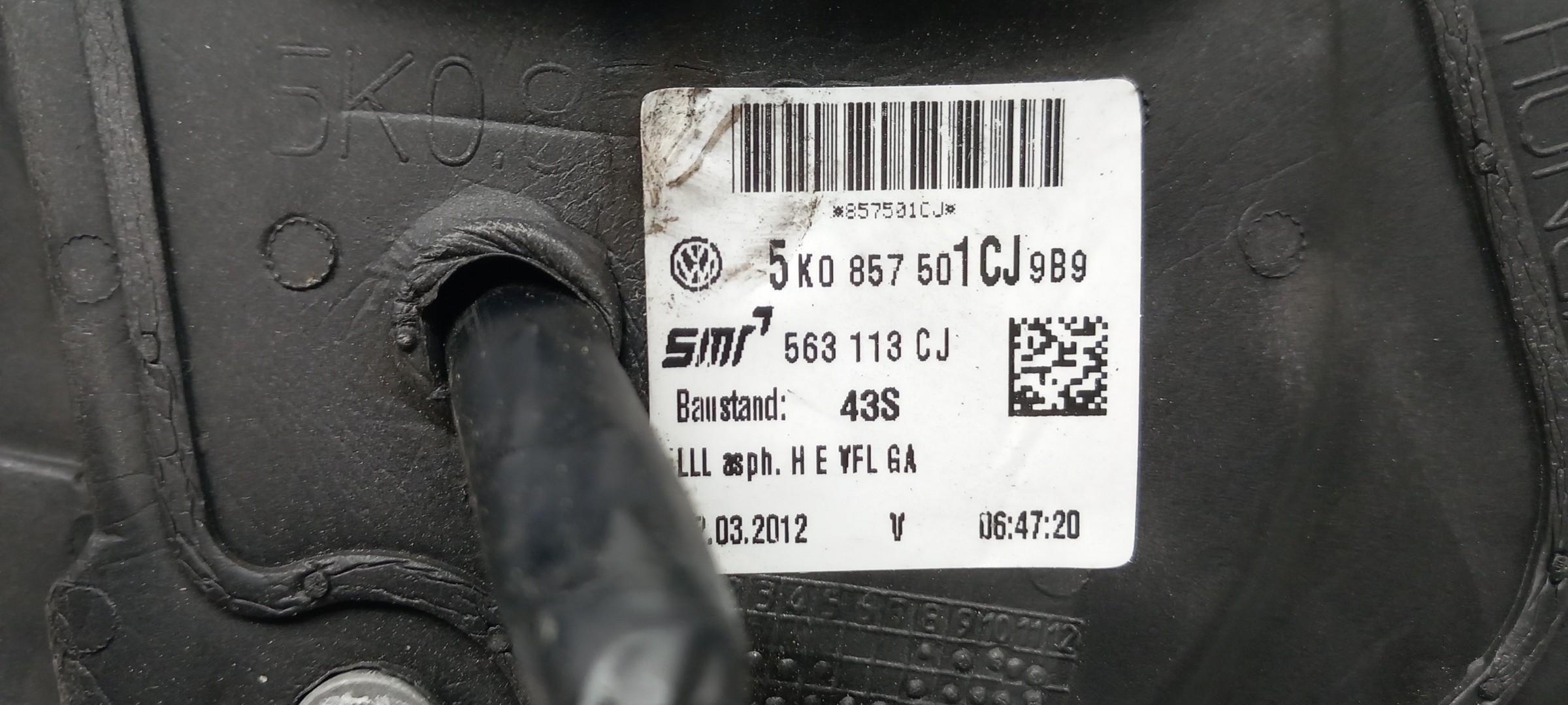Rétroviseur gauche VOLKSWAGEN Golf VI (5K1) Imagem-4