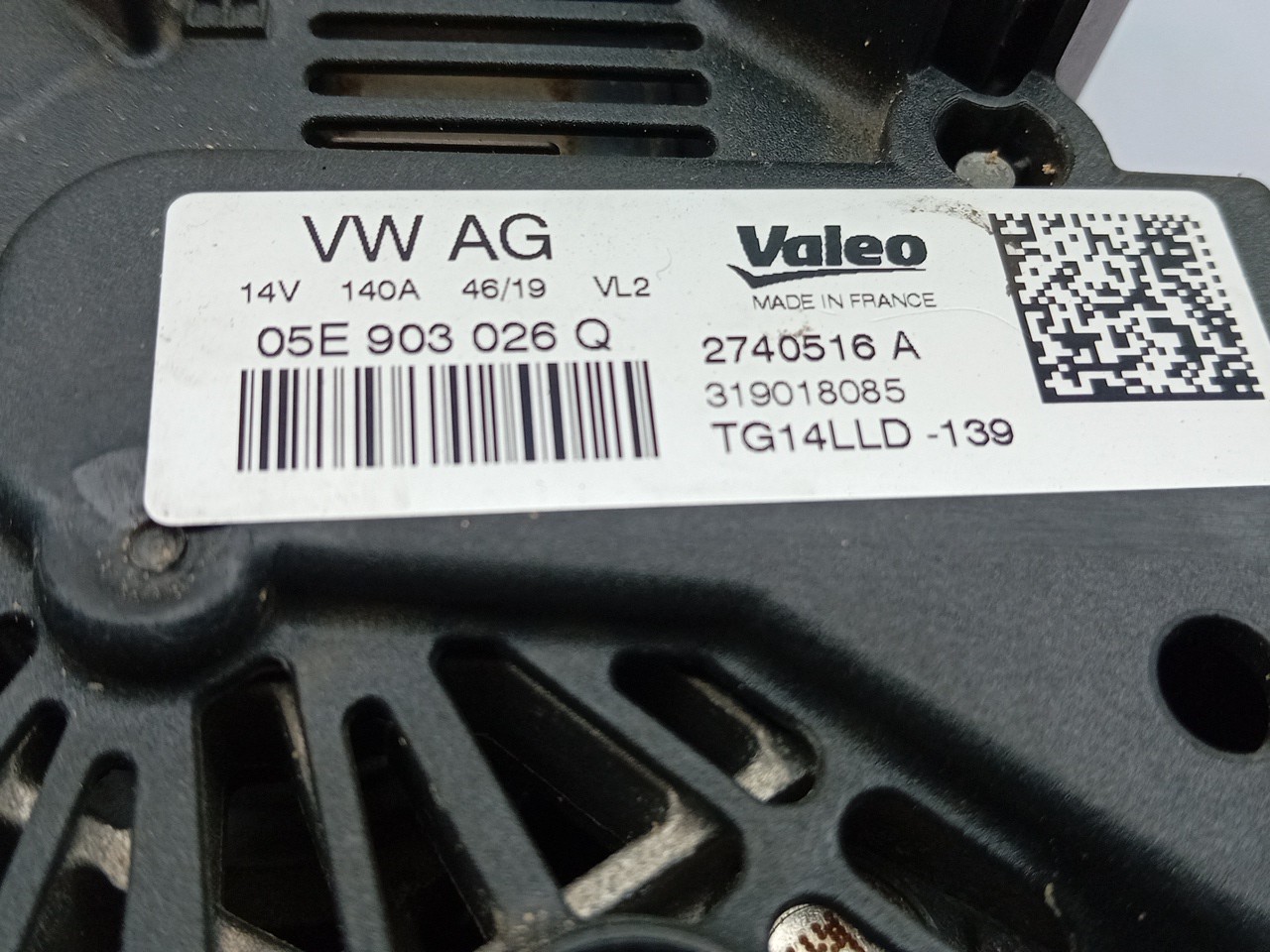 Alternador AUDI A1 Sportback (GBA) Imagem-3