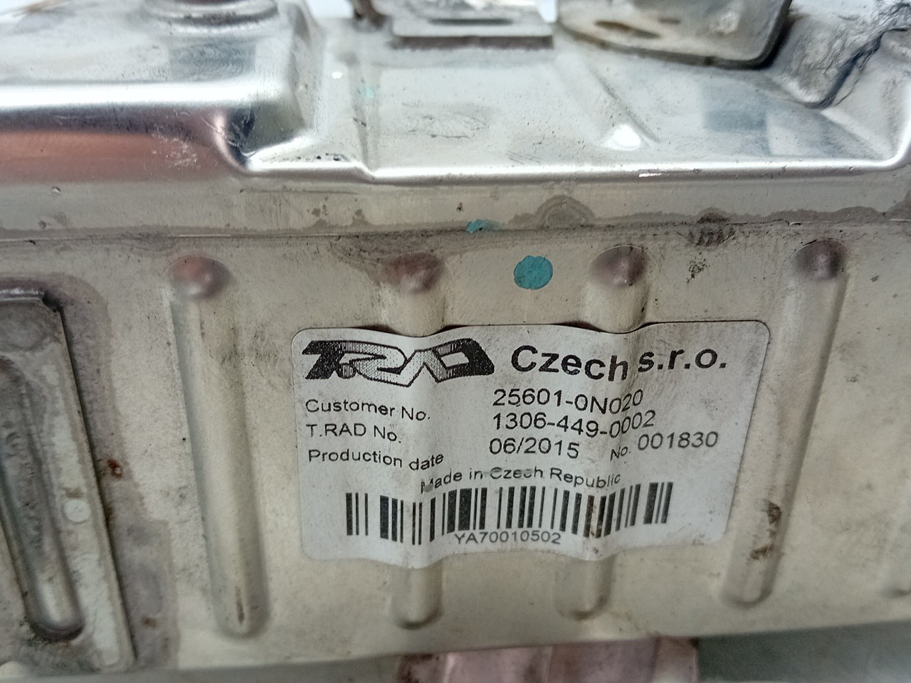 Radiateur de gaz EGR TOYOTA Auris Touring Sports (_E18_) Imagem-3