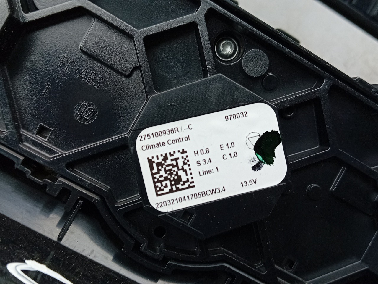 Bouton / interrupteur climatisation RENAULT Zoe (BFM_) Imagem-3