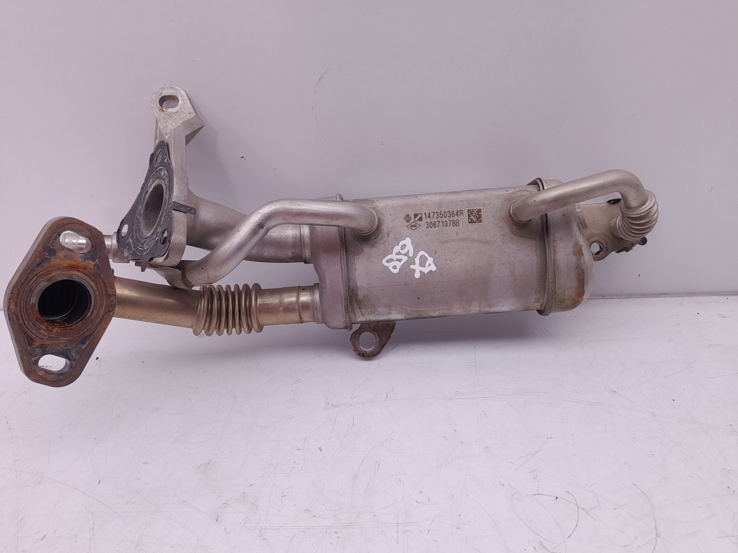 EGR gas radiator