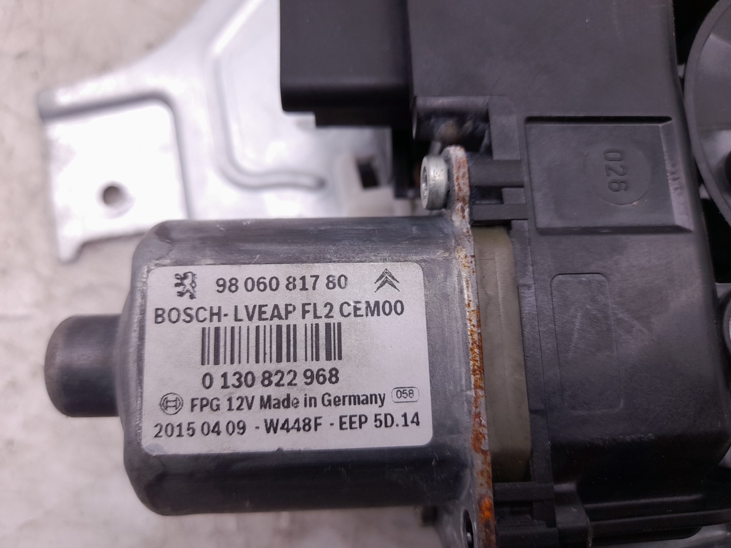 Right front window regulator PEUGEOT 2008 I (CU_) Imagem-2