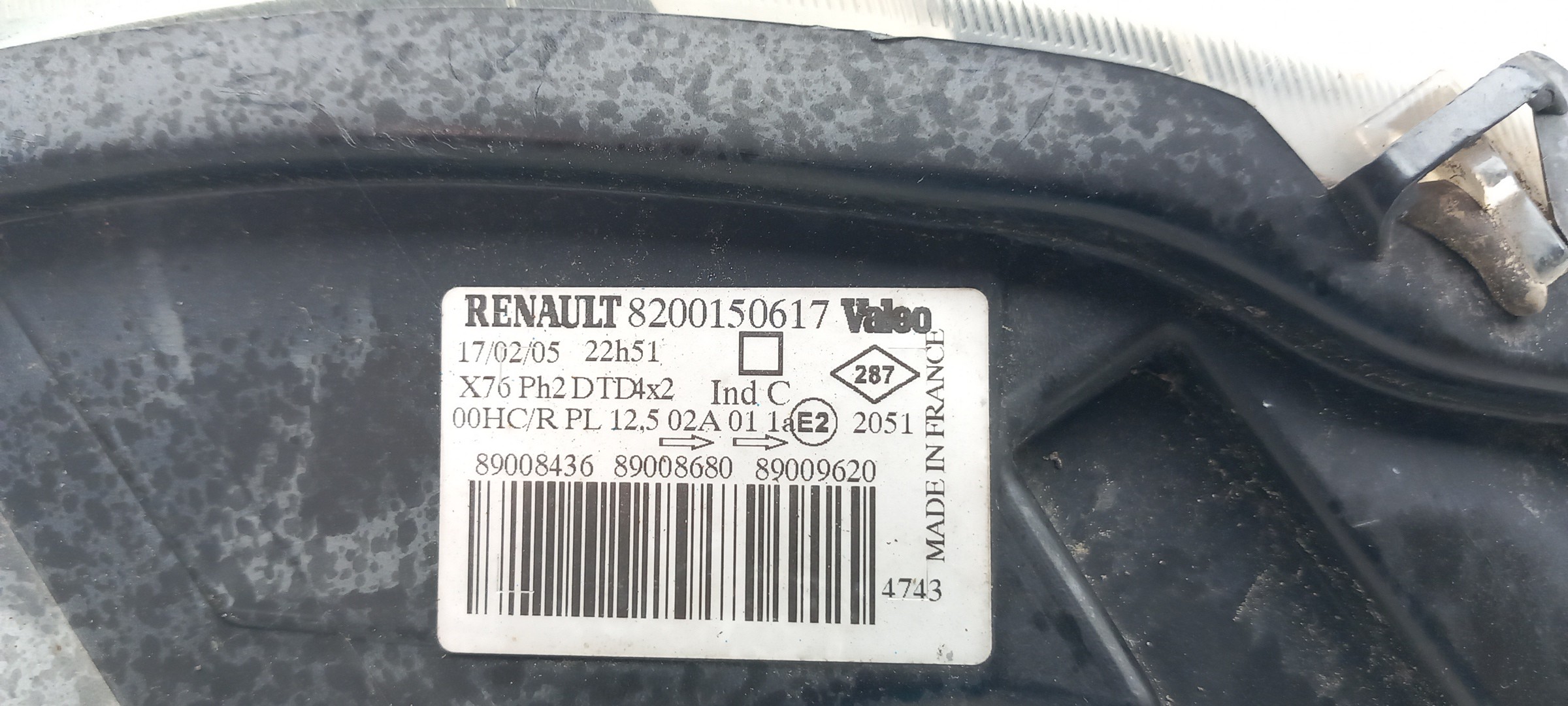 Right Headlight RENAULT Kangoo (KC0/1_) Imagem-2