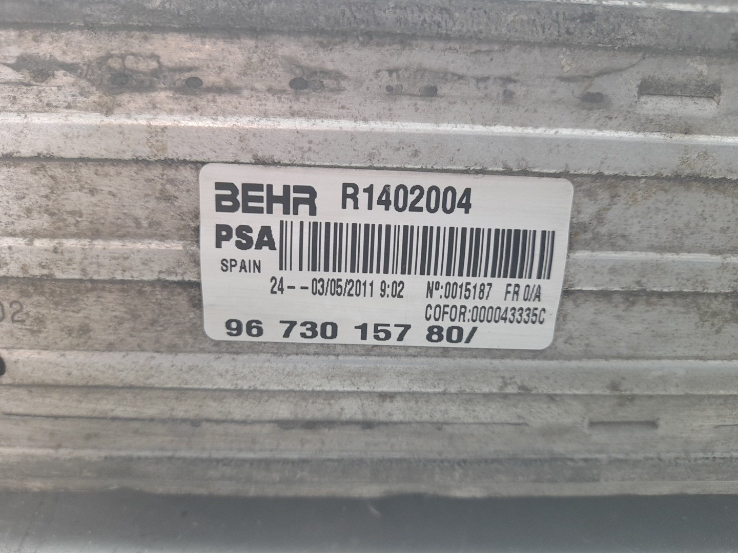 Intercooler PEUGEOT 3008 I (0U_) Imagem-3