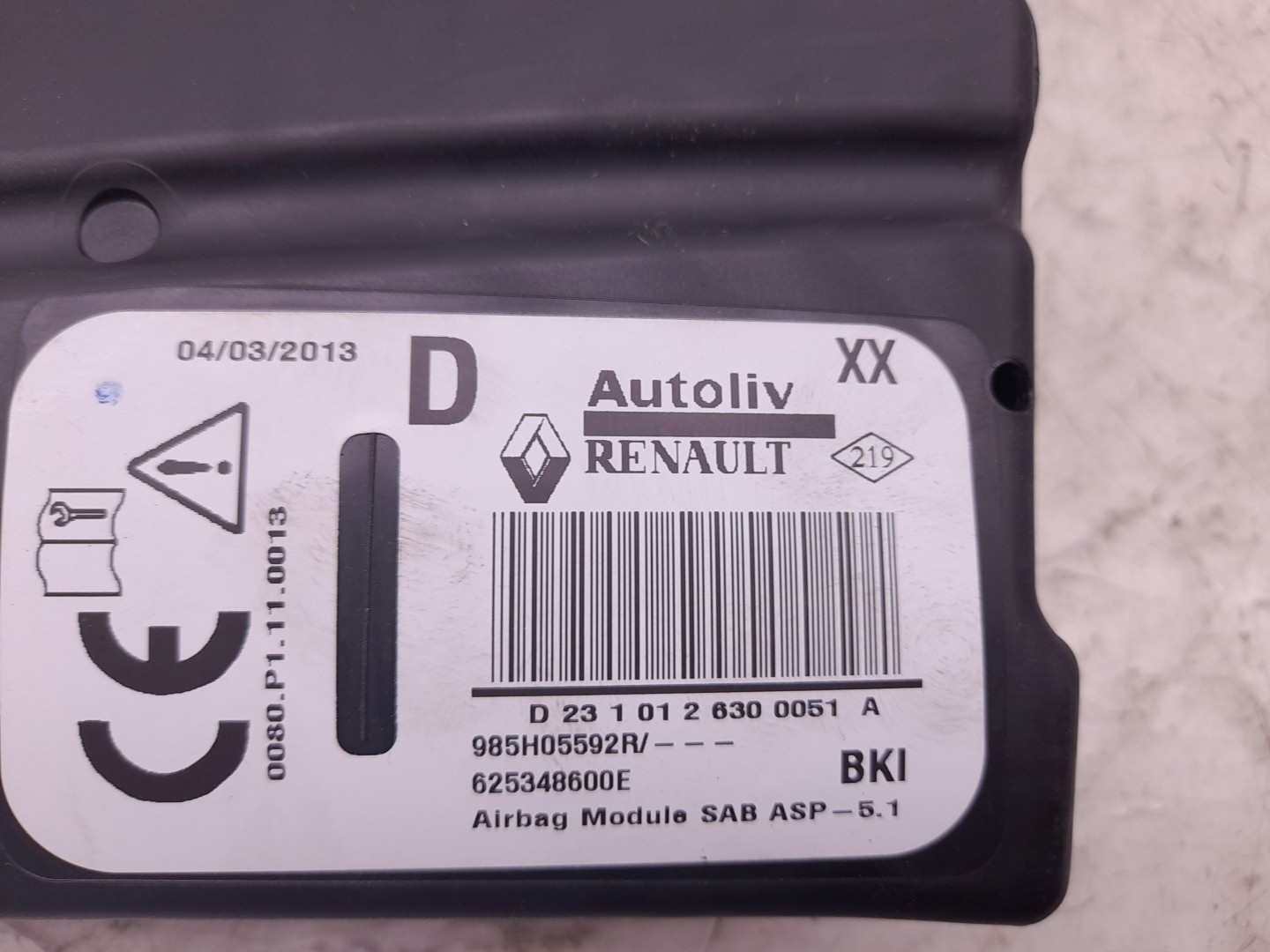 Right Seat Airbag RENAULT Captur (J5_) Imagem-3
