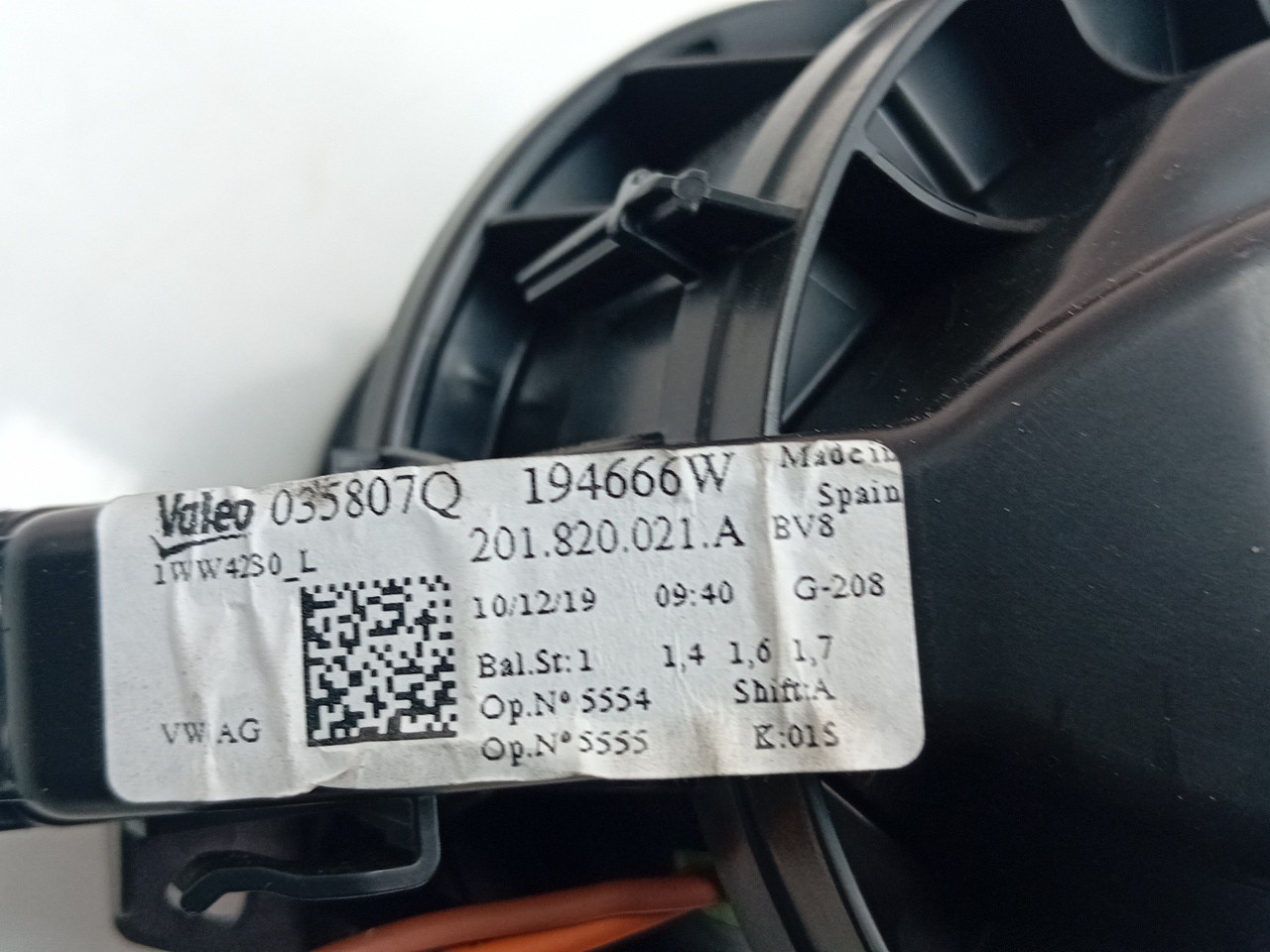 Heater Blower Motor AUDI A1 Sportback (GBA) Imagem-3