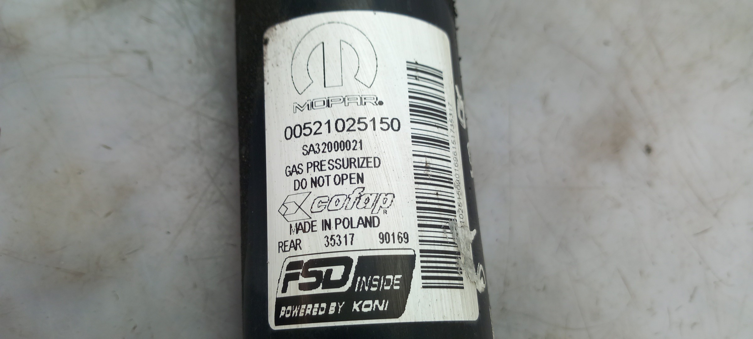 Ammortizzatore Posteriore Sinistro FIAT Tipo Sedan (356_) Imagem-2