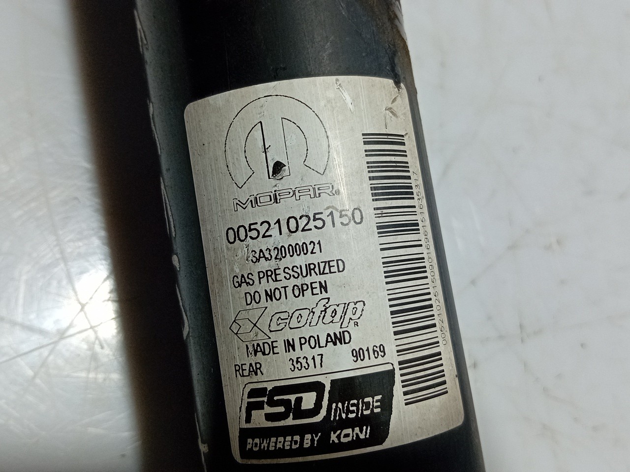 Ammortizzatore Posteriore Destro FIAT Tipo Sedan (356_) Imagem-3