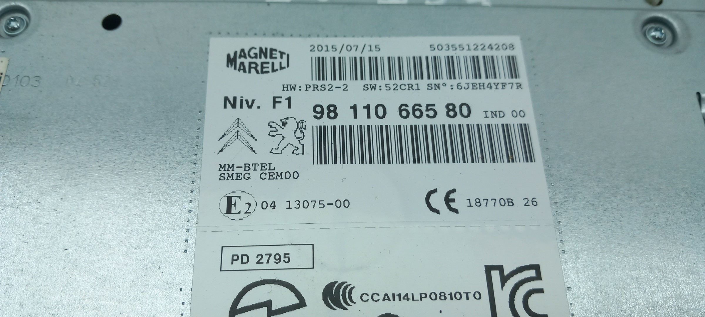 Radio / autorradio PEUGEOT 208 Imagem-3