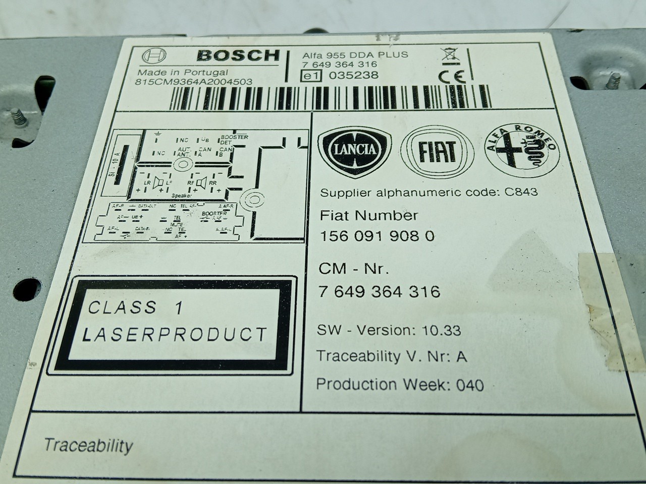 Display / schermo informazioni ALFA ROMEO Mito (955_) Imagem-4
