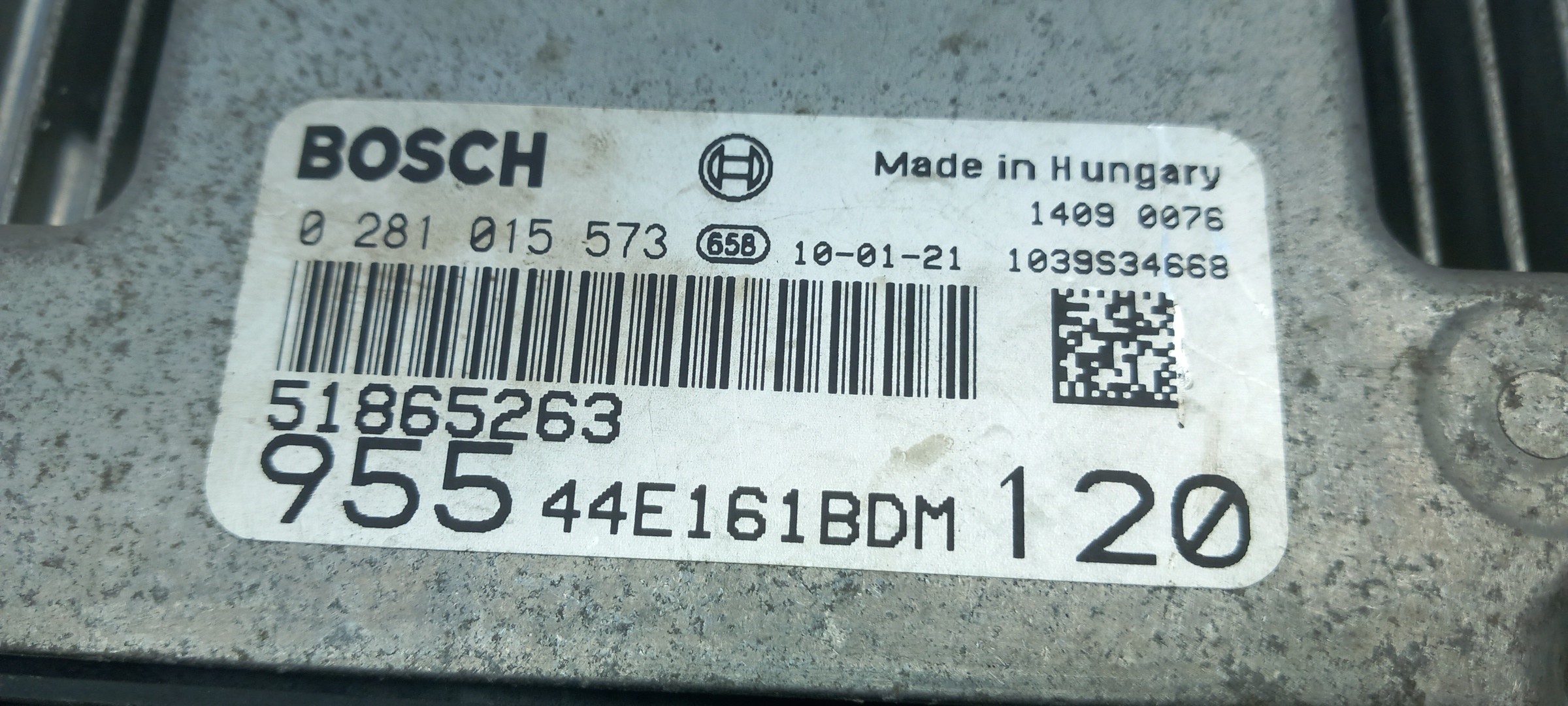 Centralina motor / ECU ALFA ROMEO Mito (955_) Imagem-3
