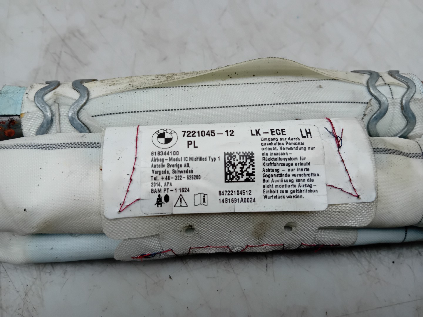 Airbag Cortinha Izquierdo BMW 1 (F20) Imagem-2