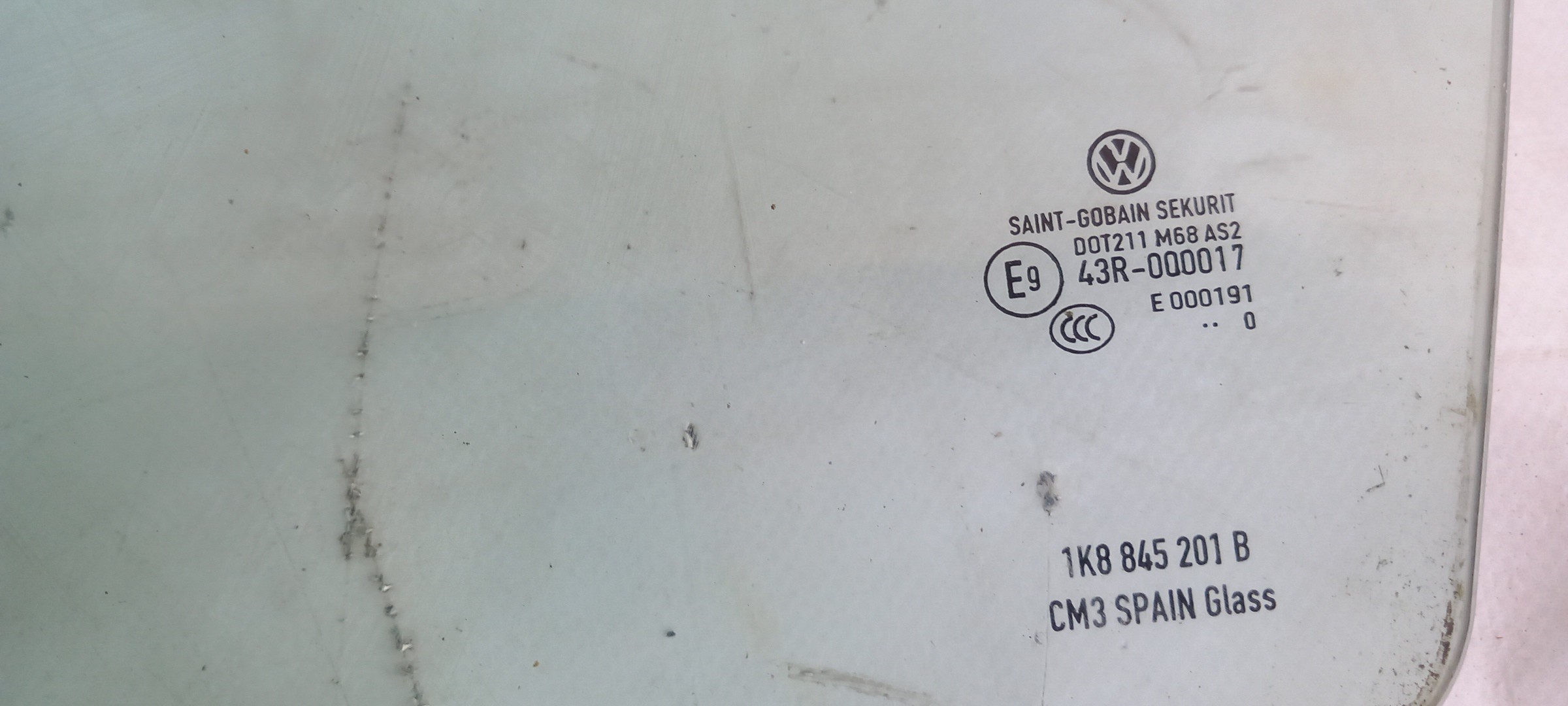Left front door glass VOLKSWAGEN Scirocco (137, 138) Imagem-1