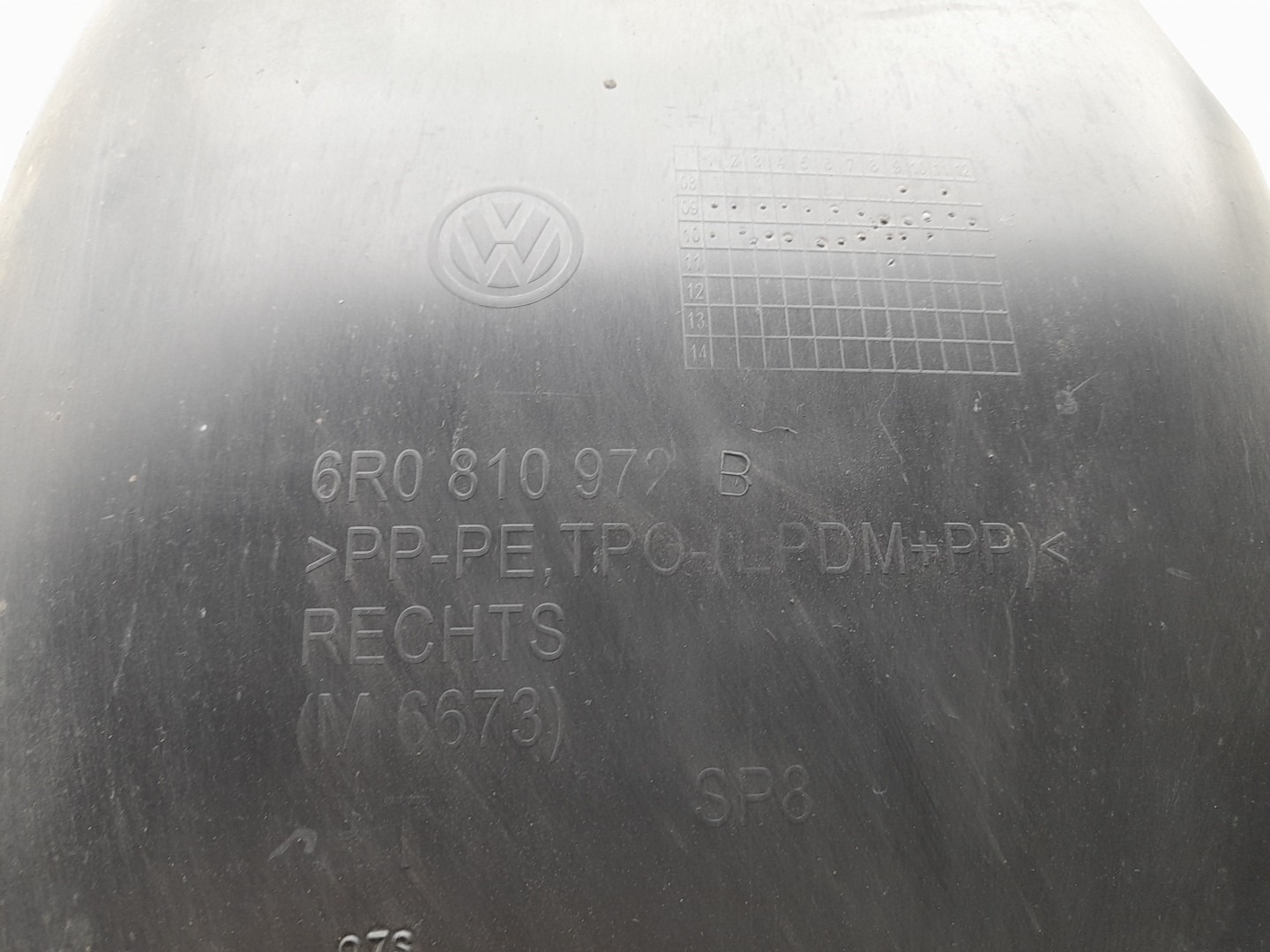 Cava roda trás direita VOLKSWAGEN Polo (6R, 6C) Imagem-2