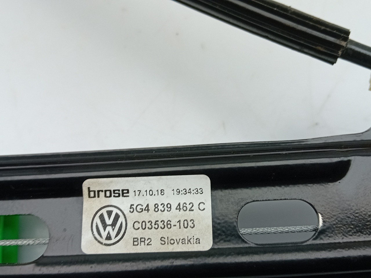 Lève-vitre arrière Droite VOLKSWAGEN Golf VII (5G1, BQ1, BE1, BE2) Imagem-2