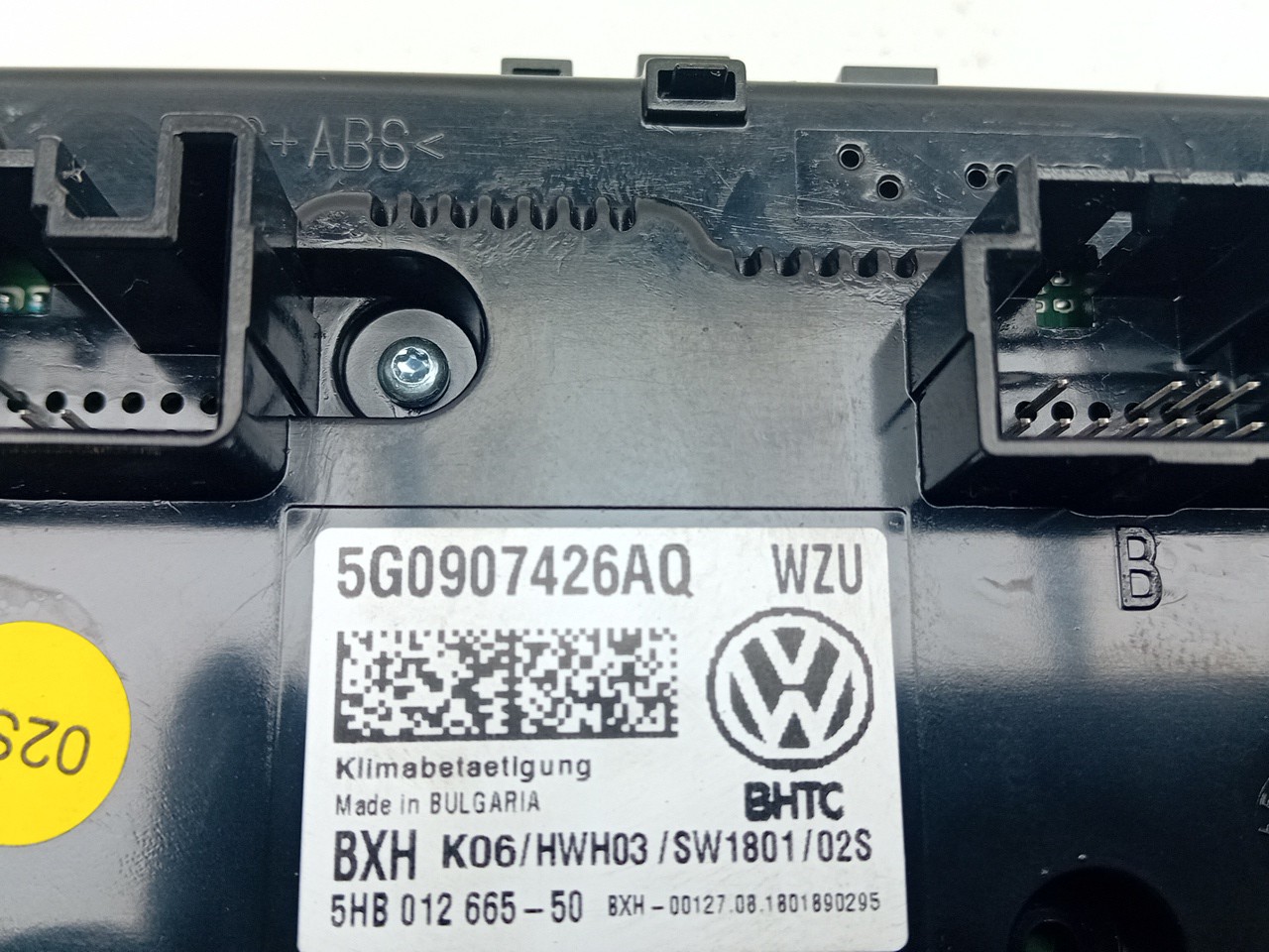 Botão / interruptor do AC VOLKSWAGEN Golf VII (5G1, BQ1, BE1, BE2) Imagem-3