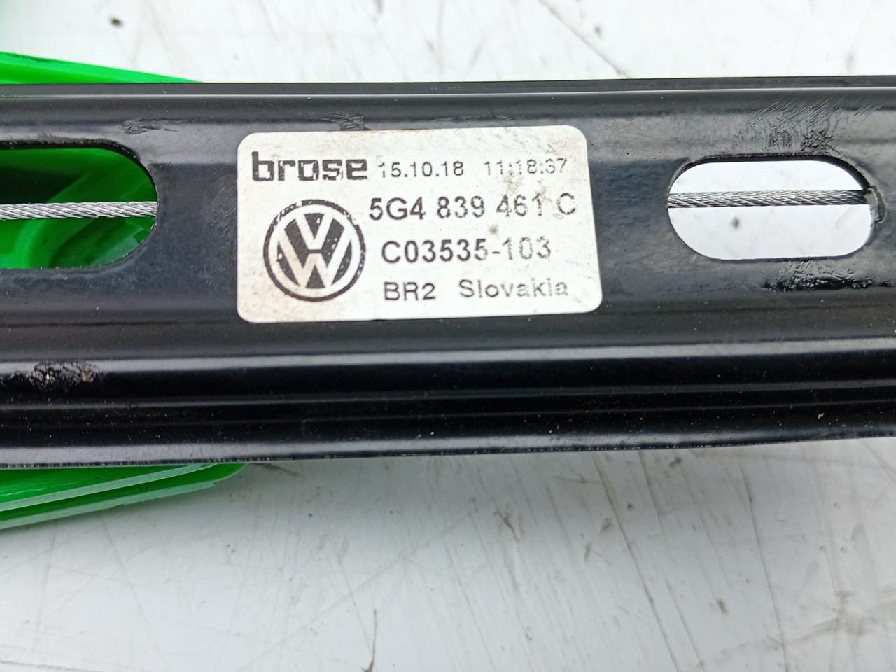 Left rear window regulator VOLKSWAGEN Golf VII (5G1, BQ1, BE1, BE2) Imagem-2