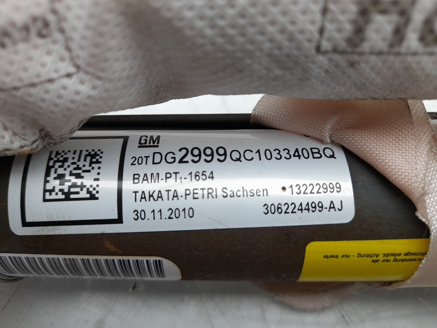 Airbag cortina direito OPEL Insignia A (G09) Imagem-2