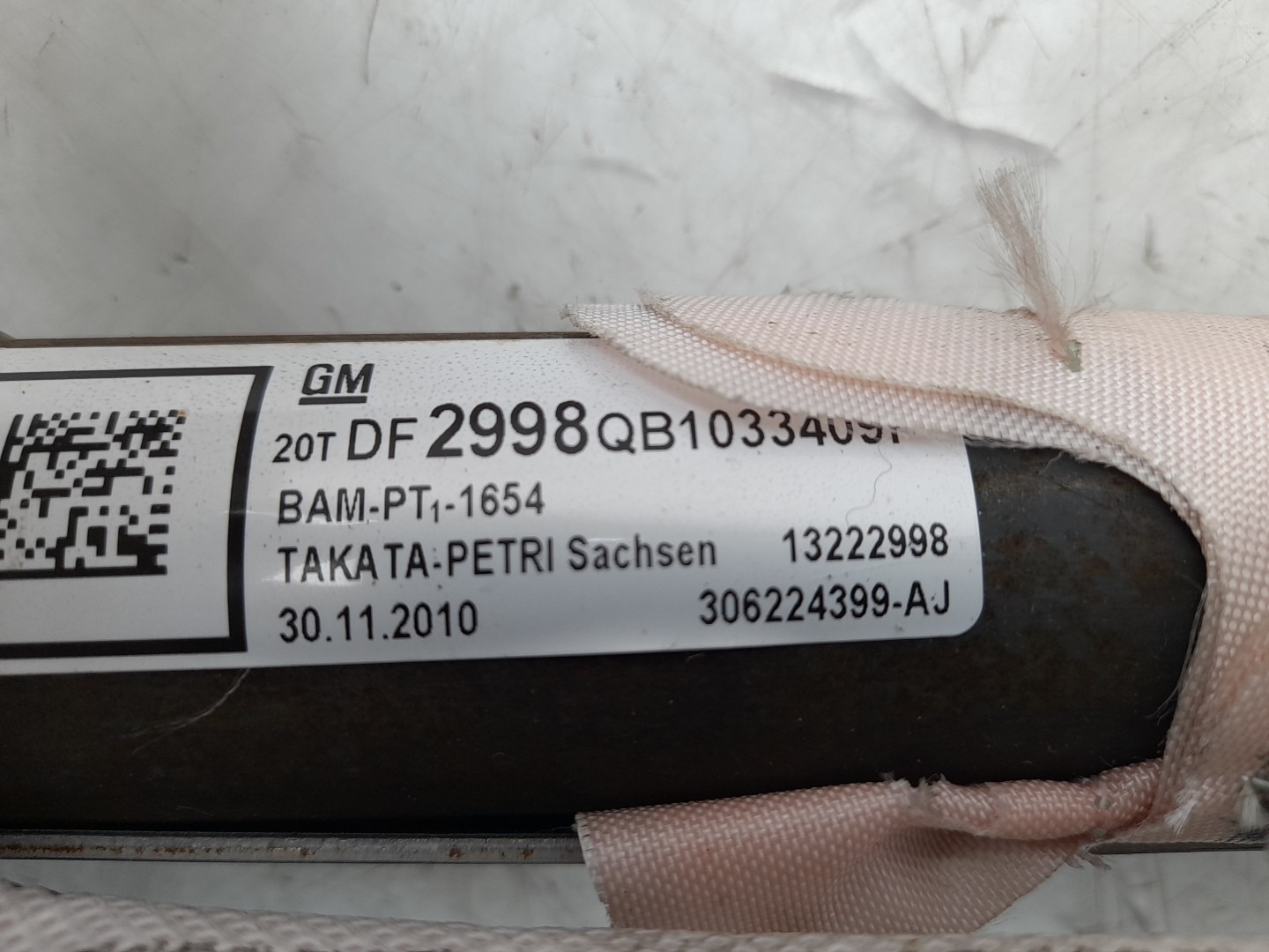 Airbag cortina esquerdo OPEL Insignia A (G09) Imagem-2