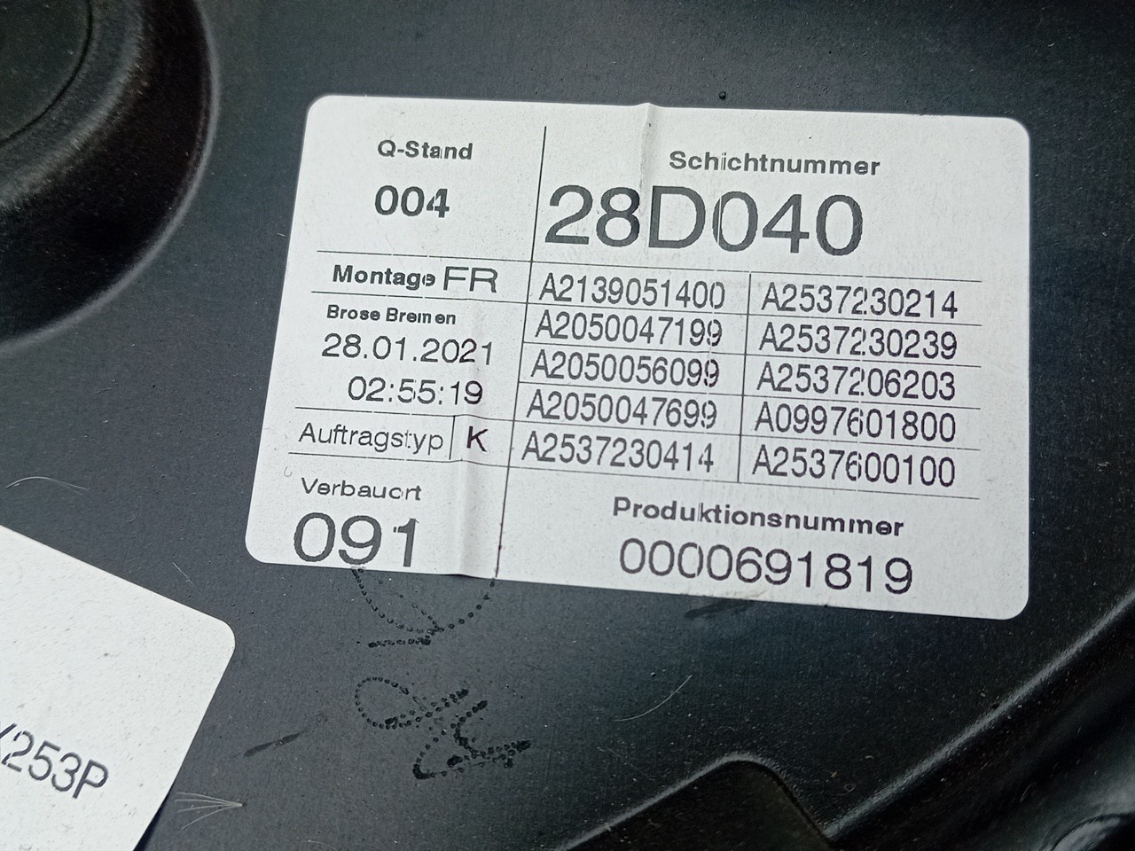Lève-vitre avant Droite MERCEDES-BENZ GLC (X253) Imagem-2