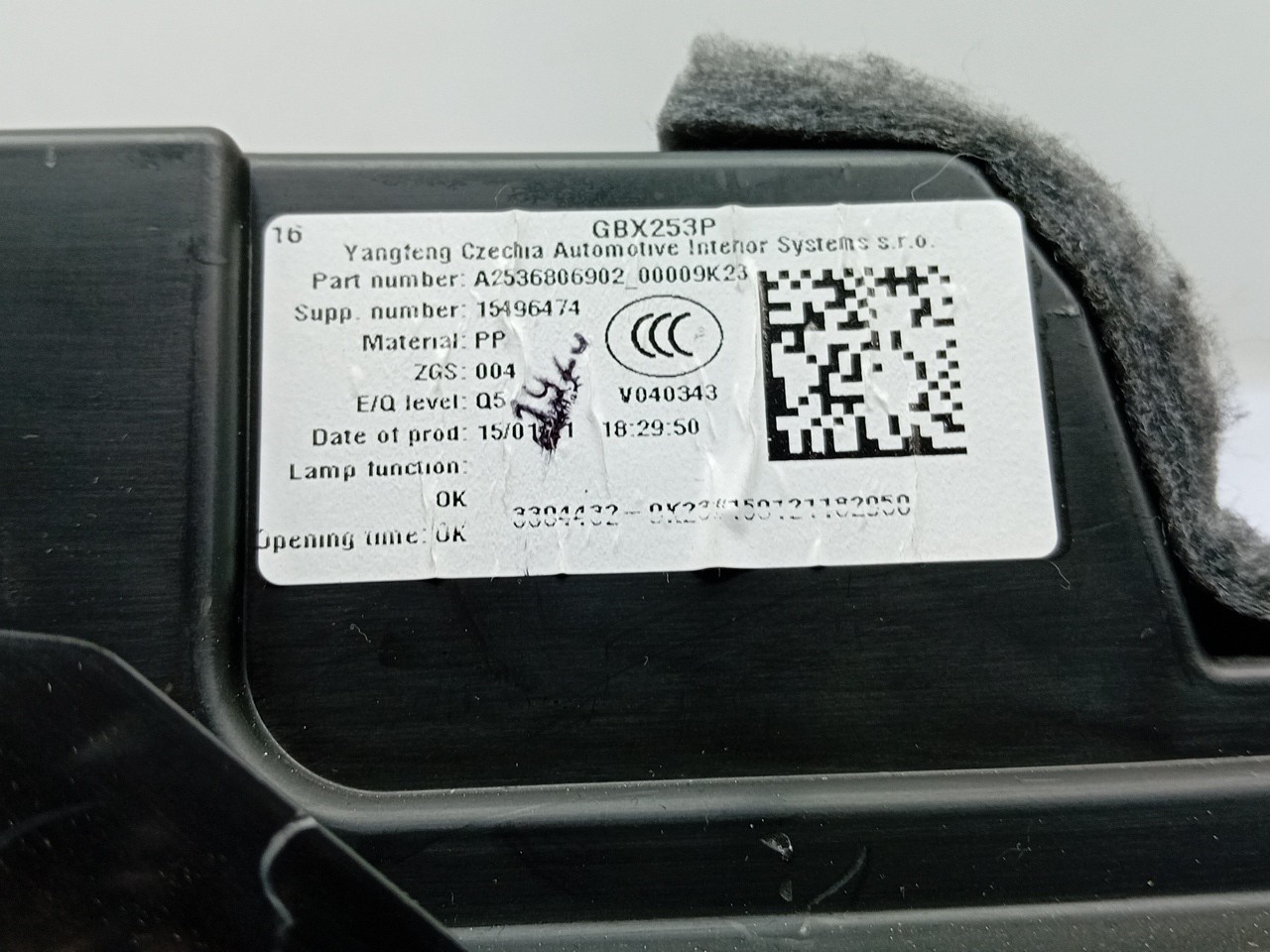 Boîte à gants MERCEDES-BENZ GLC (X253) Imagem-3