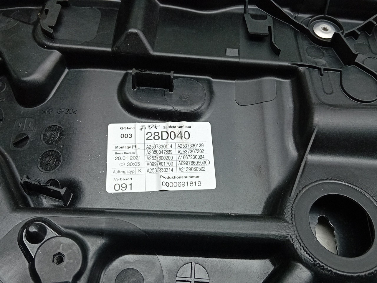 Elevalunas trasero izquierdo MERCEDES-BENZ GLC (X253) Imagem-3