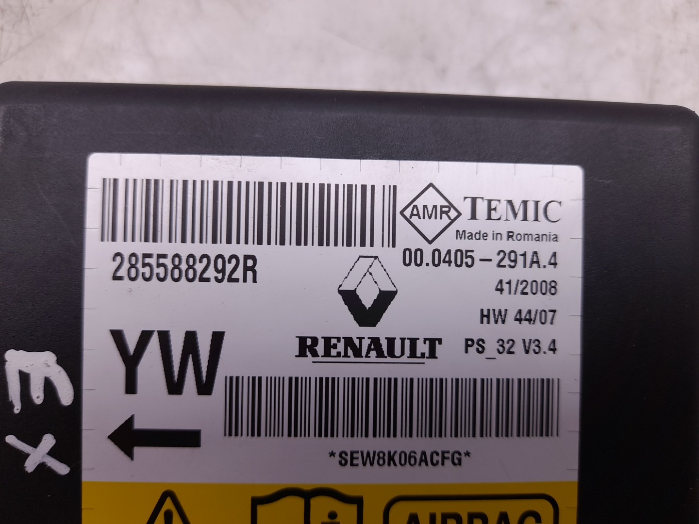 Centralina airbag RENAULT Megane III (BZ0_) Imagem-3