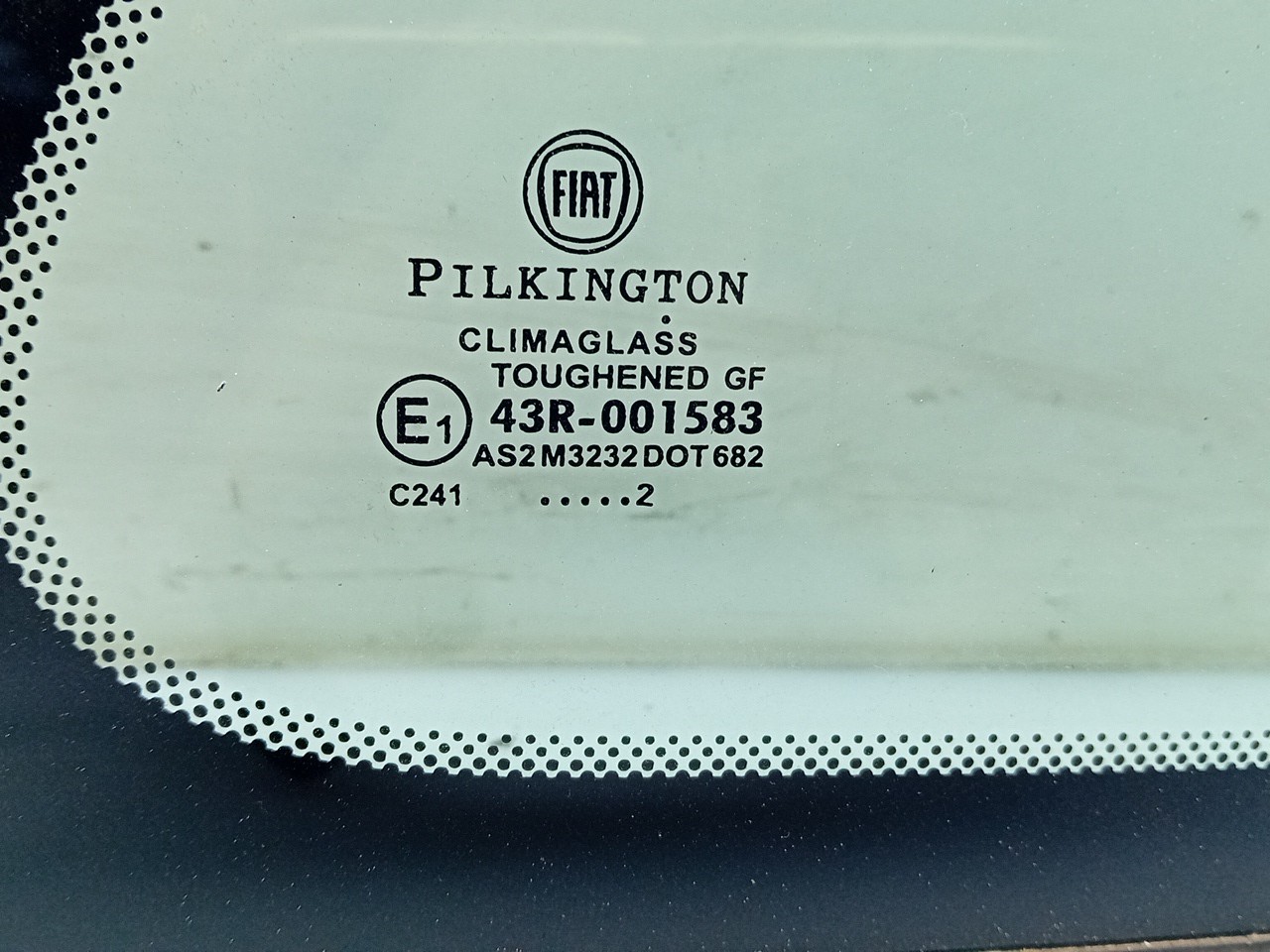 Right rear quarter glass FIAT 500 (312_) Imagem-2