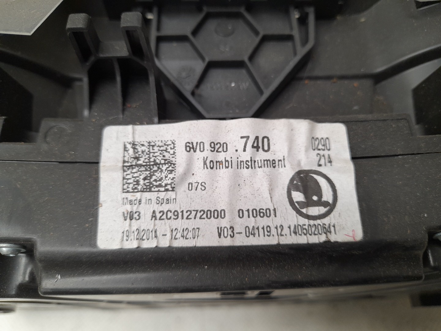 Compteur de vitesse SKODA Fabia II Hatchback (542, 5J) Imagem-2