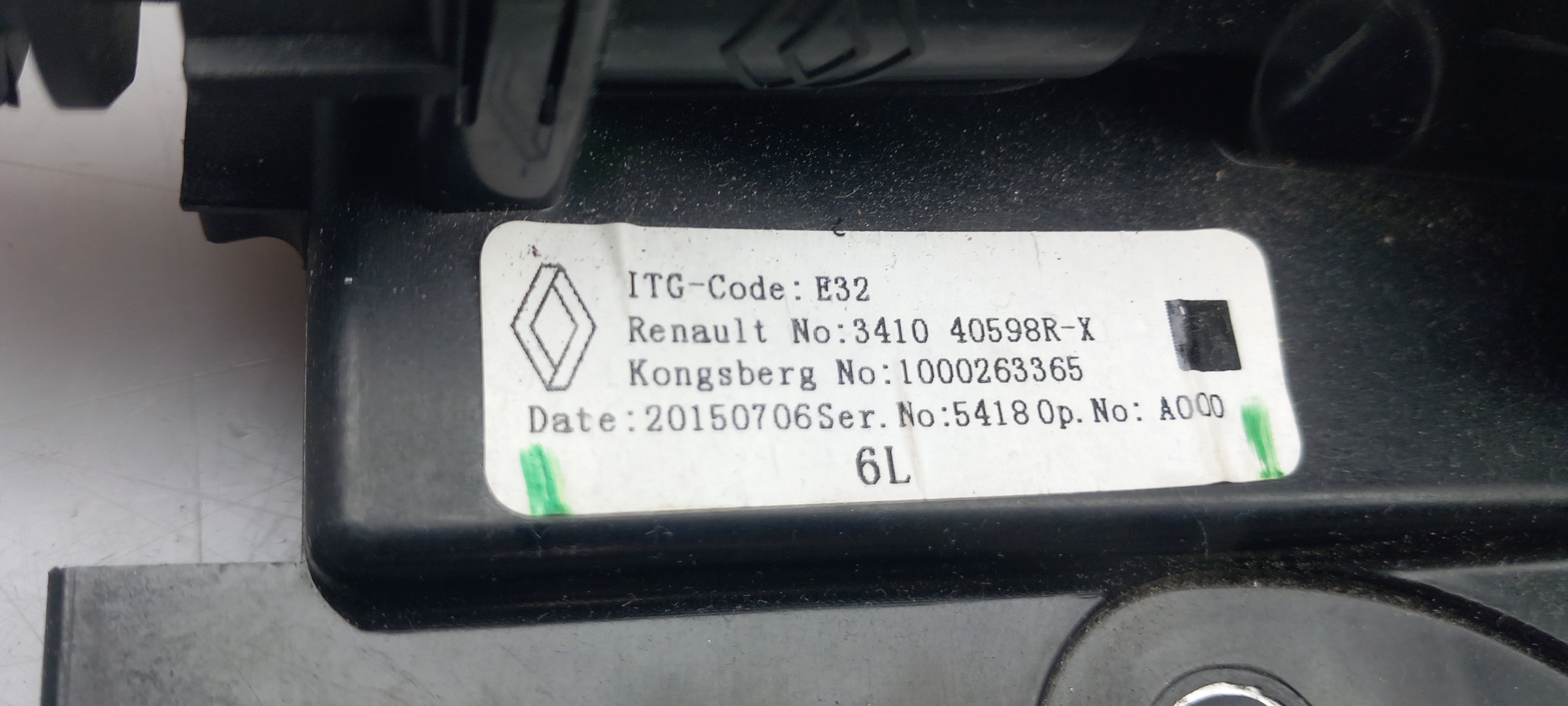 Selettore cambio RENAULT Zoe (BFM_) Imagem-2