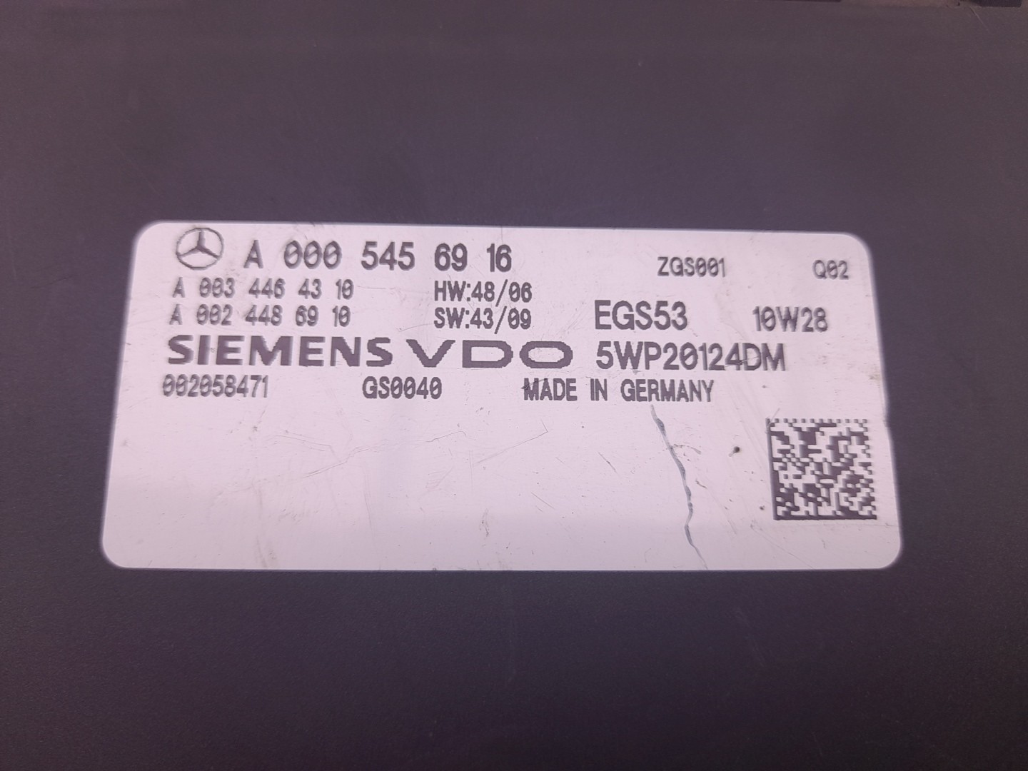 Centralina da caixa de velocidades MERCEDES-BENZ Classe E (W212) Imagem-3