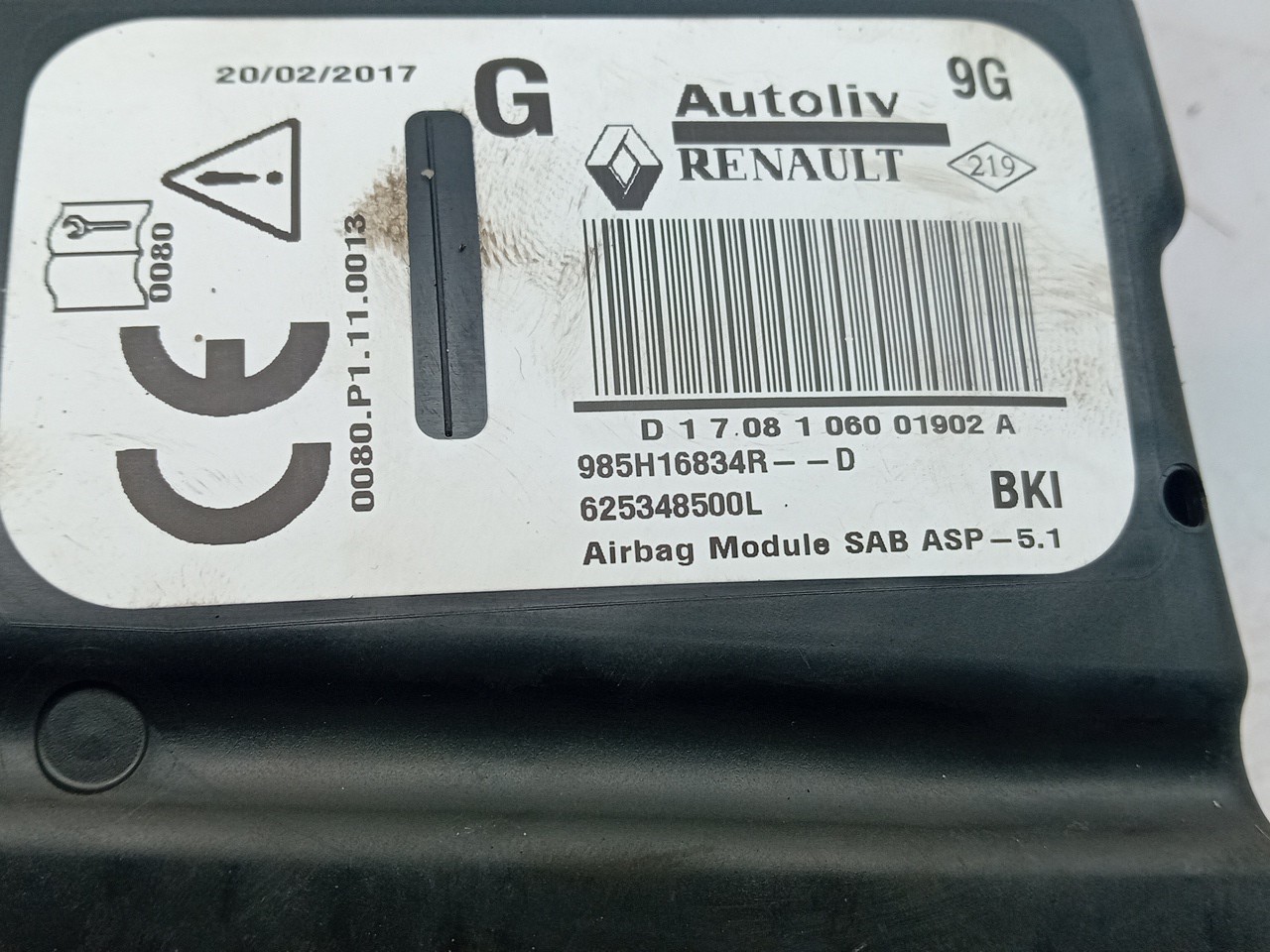 Airbag Guache RENAULT Captur (J5_) Imagem-3