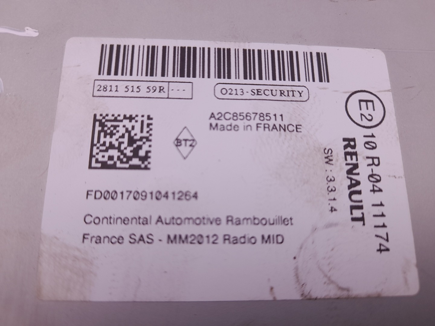 Rádio / auto-rádio RENAULT Captur (J5_) Imagem-3